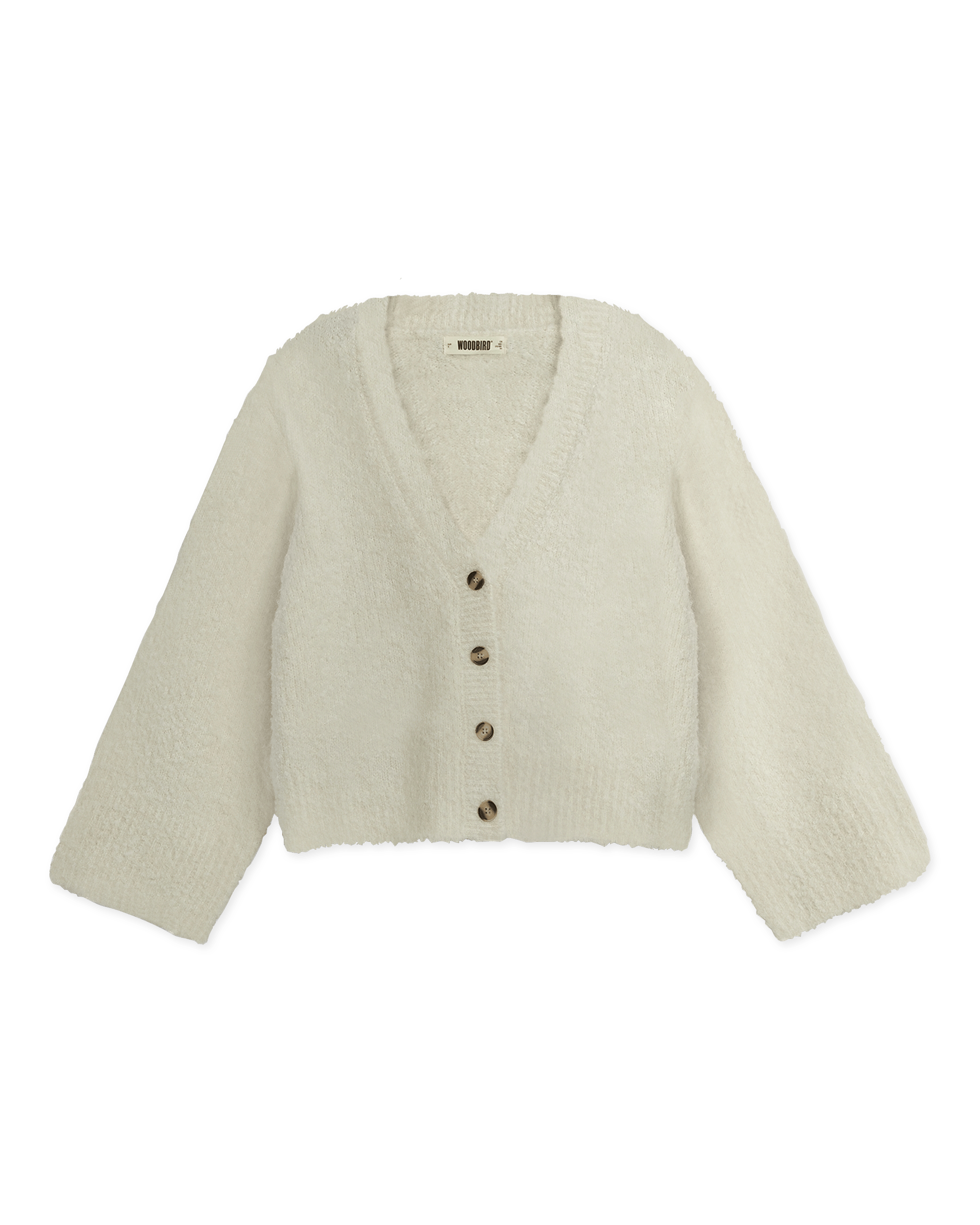 Woodbird Female WBEa Teddy Cardigan Knits Off White