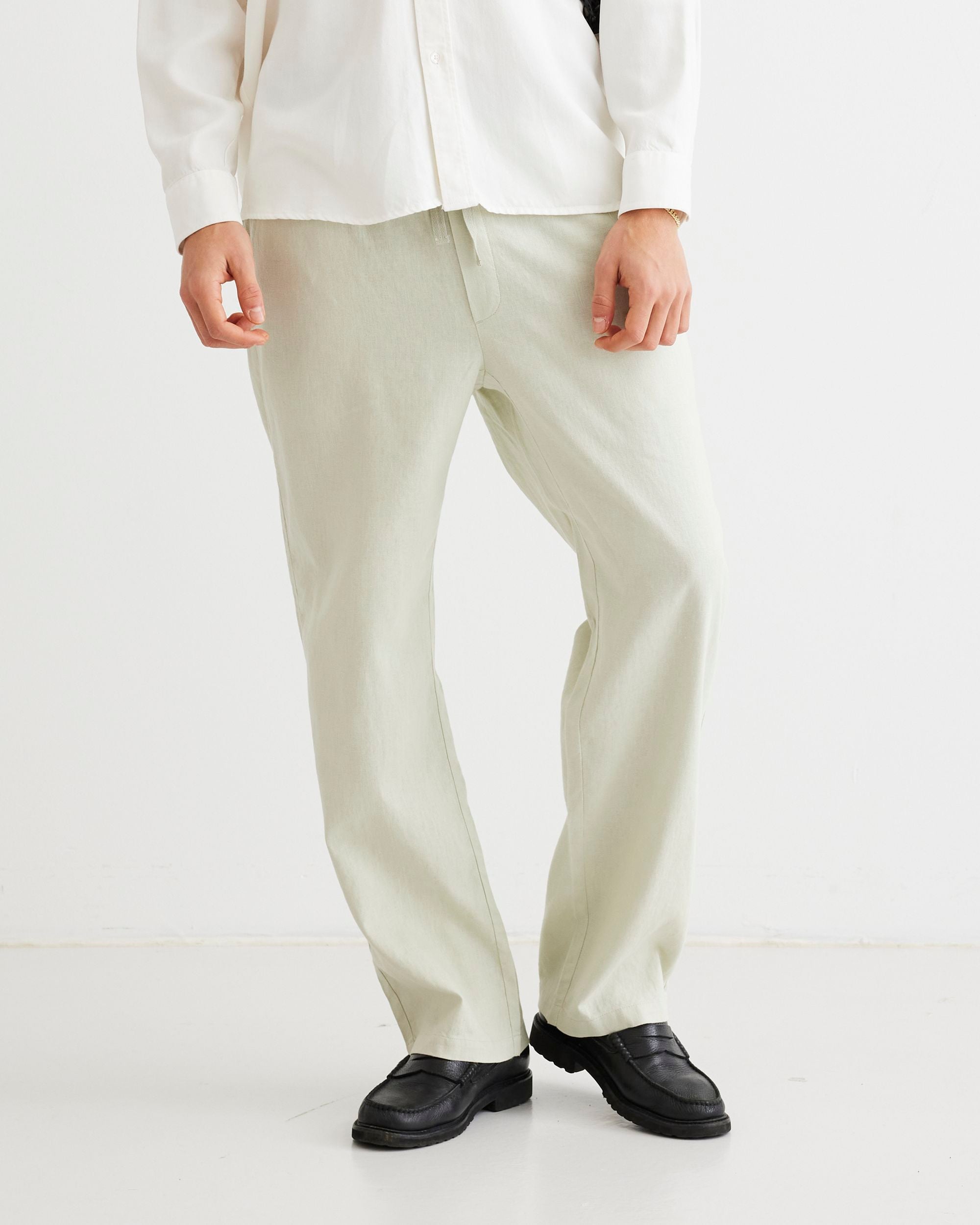 Woodbird WBEik Linen Pant Pants Mint Green