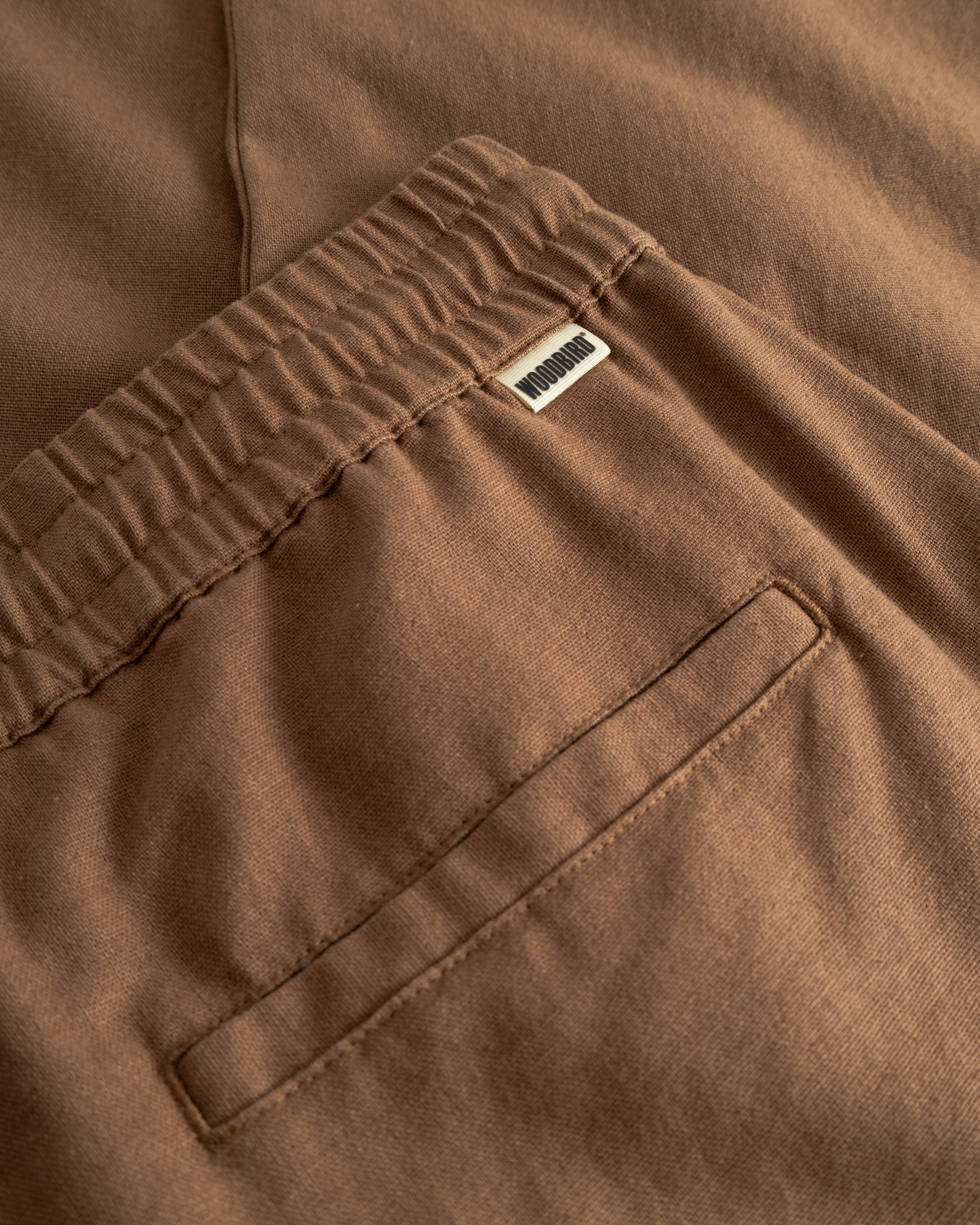 Woodbird WBEik Linen Pant Pants Brown