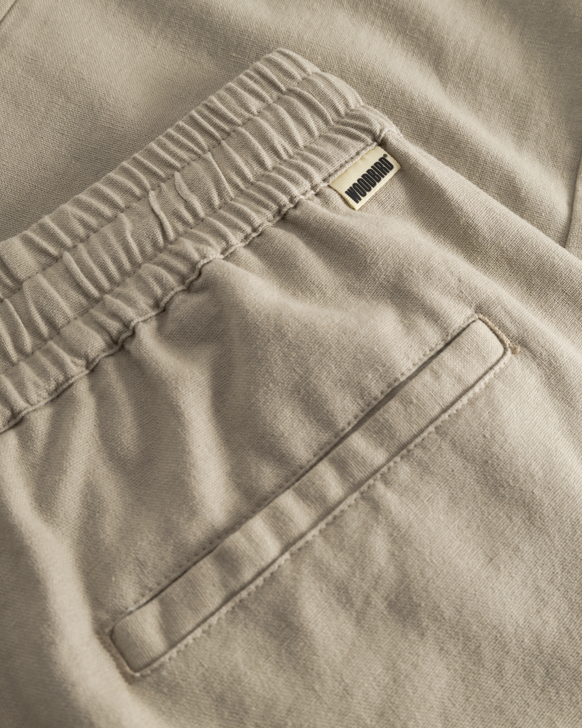 Woodbird WBEik Linen Pant Pants Stone