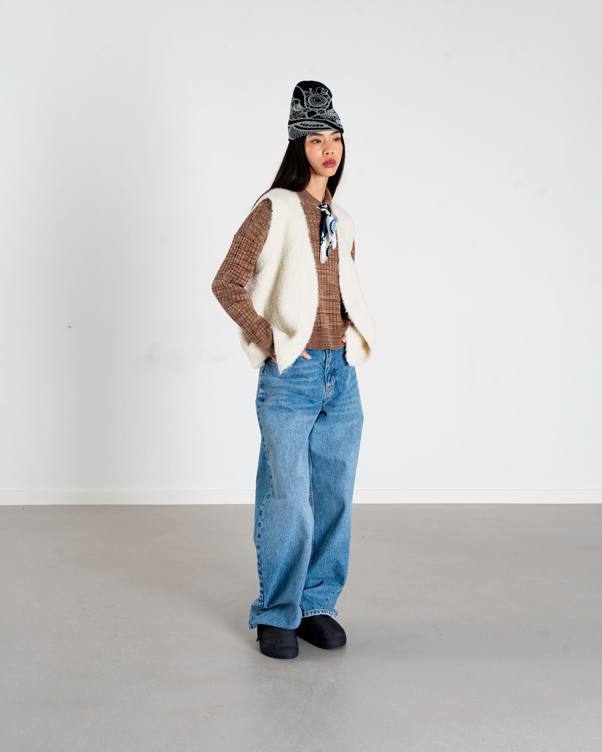 Woodbird Female WBEva Teddy Vest Knits Off White