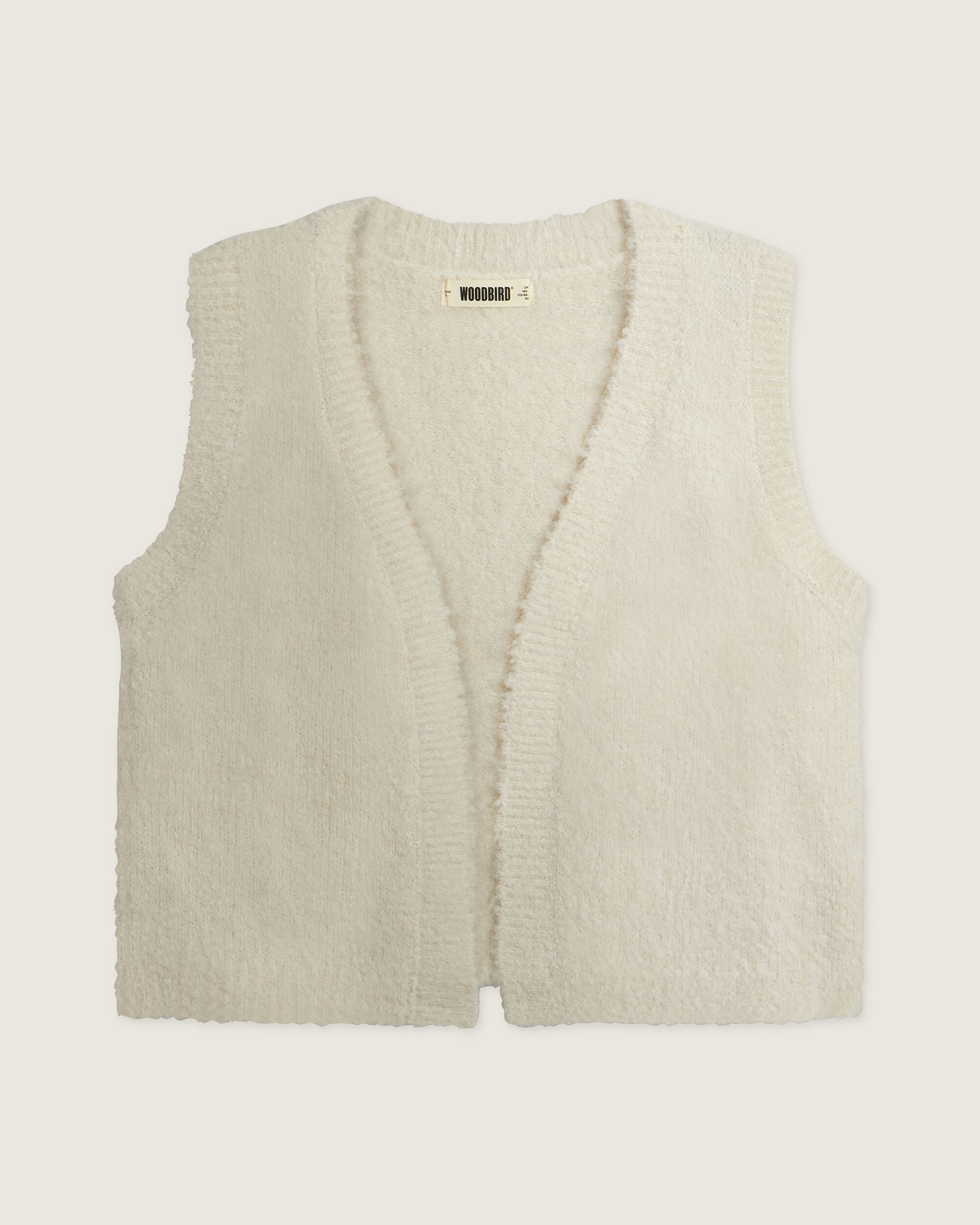 Woodbird Female WBEva Teddy Vest Knits Off White