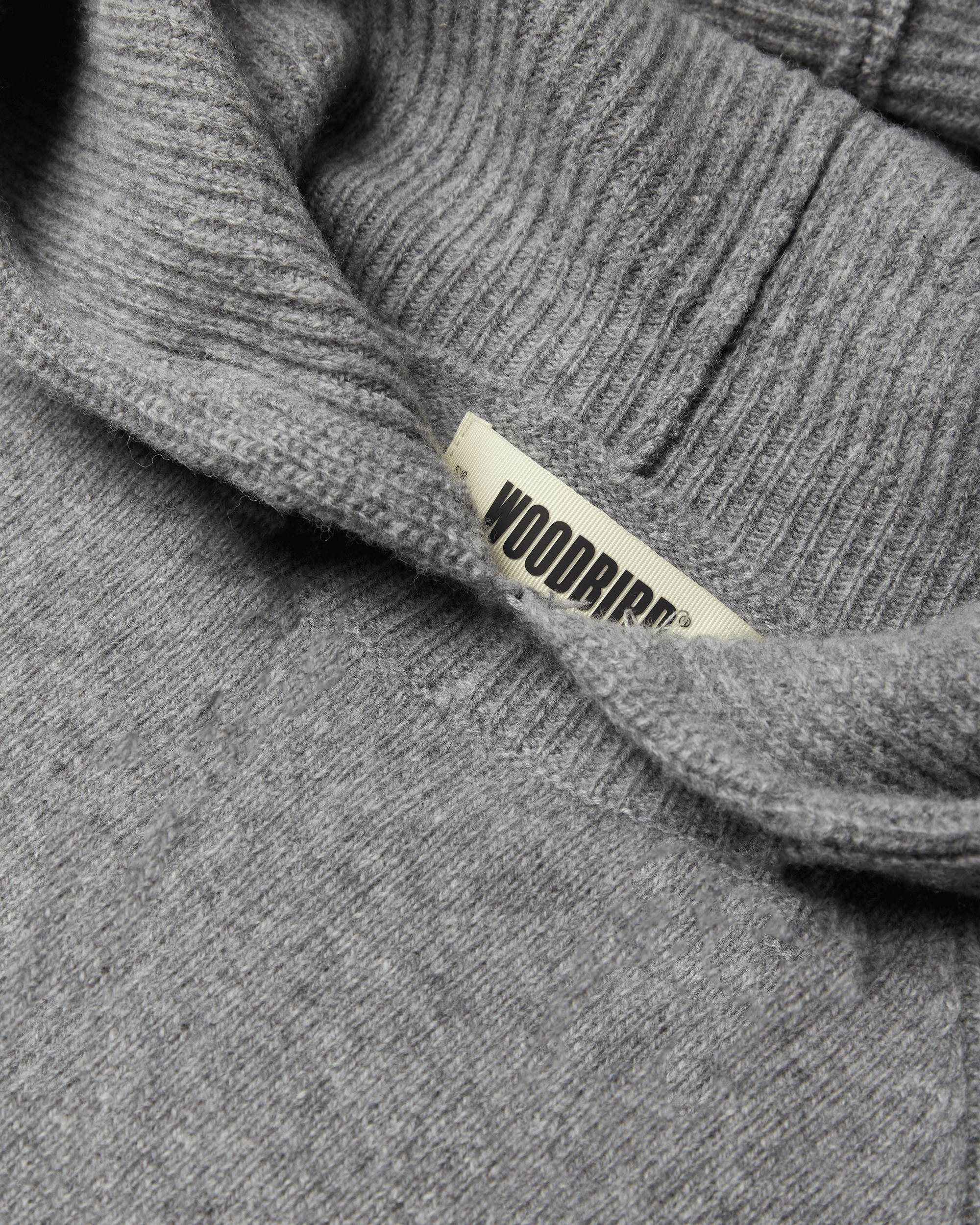 Woodbird Female WBEve Knit Hoodie Knits Grey