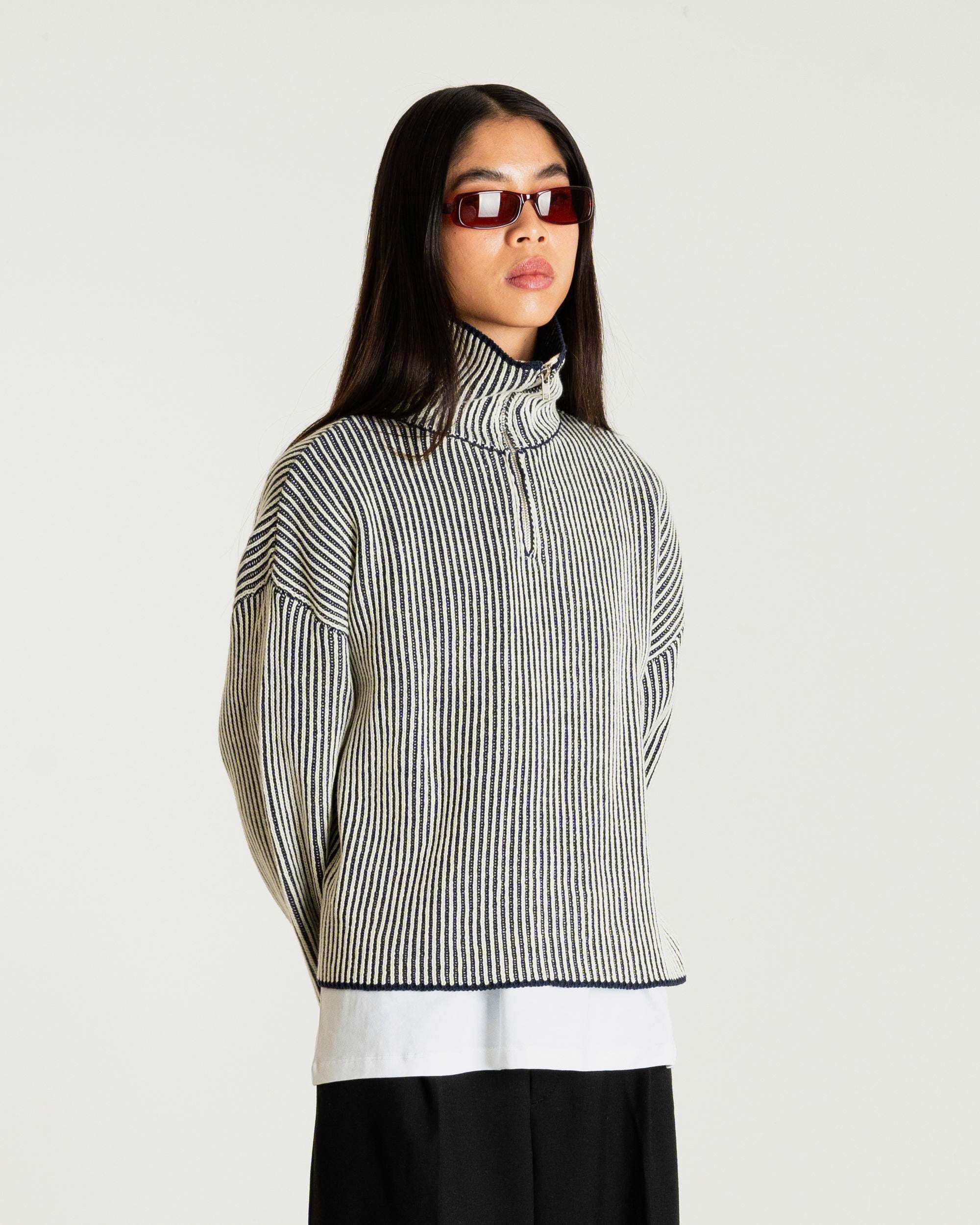 Woodbird Female WBFang Half-Zipper Knit Knits Sand