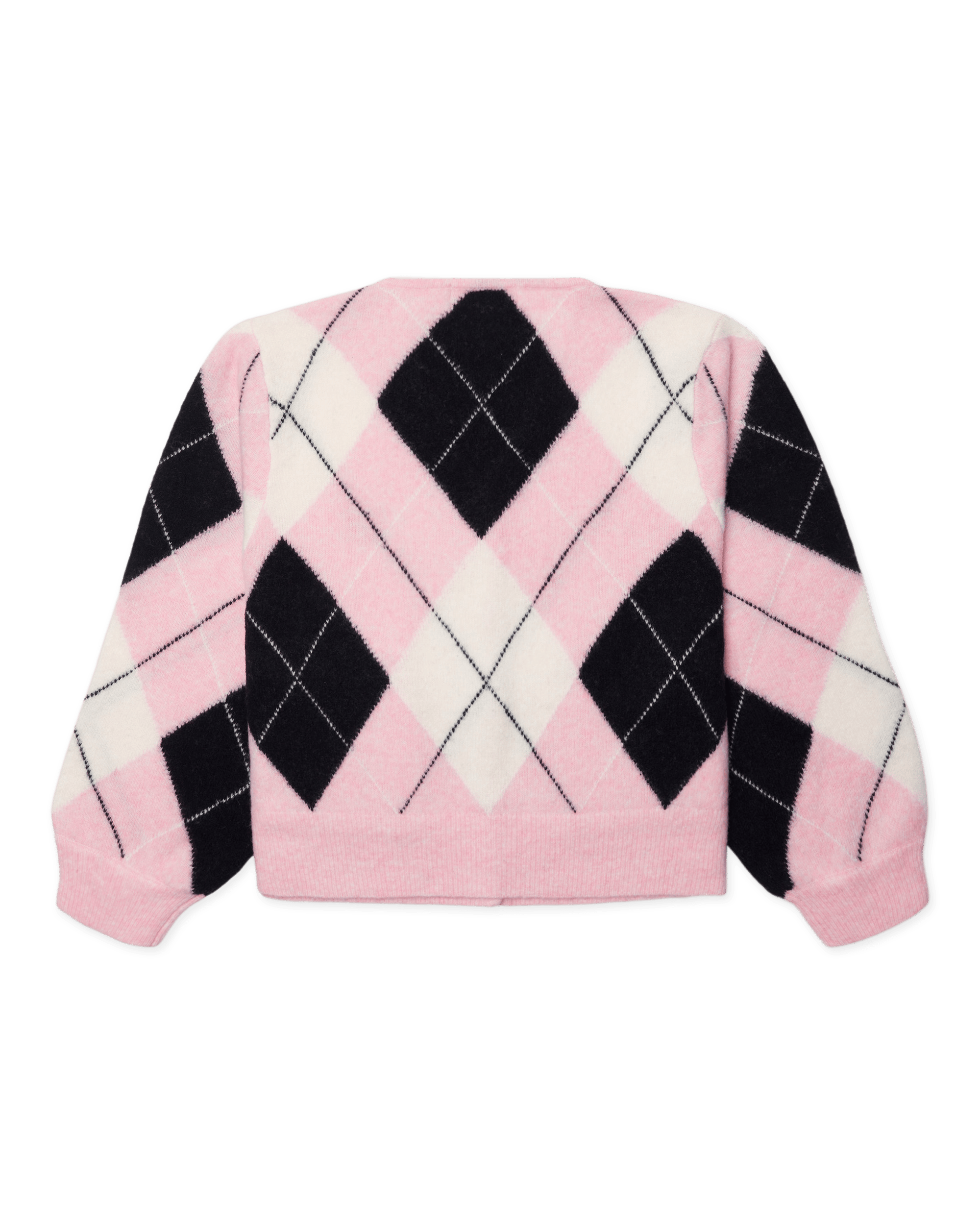 Woodbird Female WBFen Argyle Cardigan Knits Dusty Violet-Navy