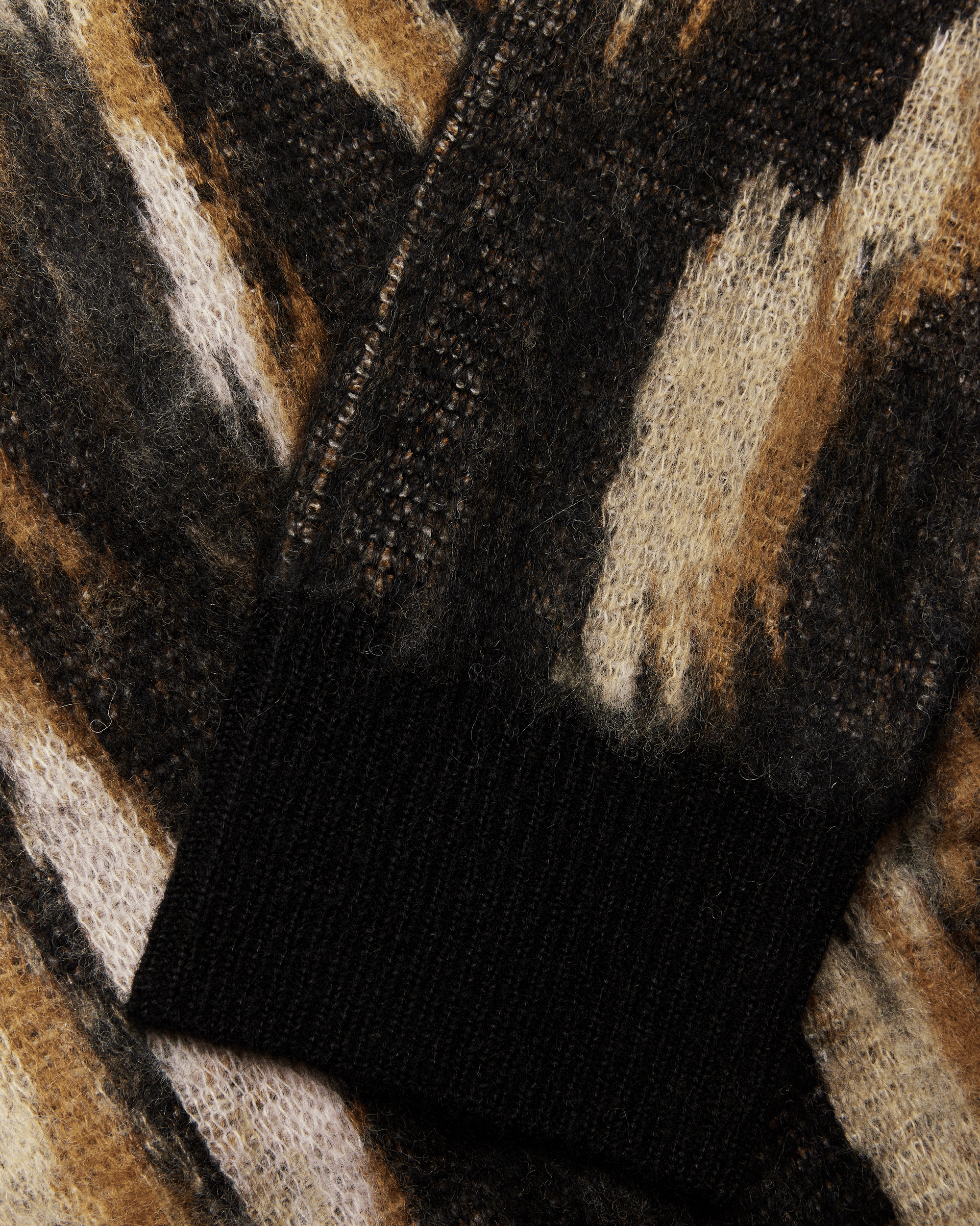 Woodbird Female WBFen Multi Cardigan Knits Sand-Black