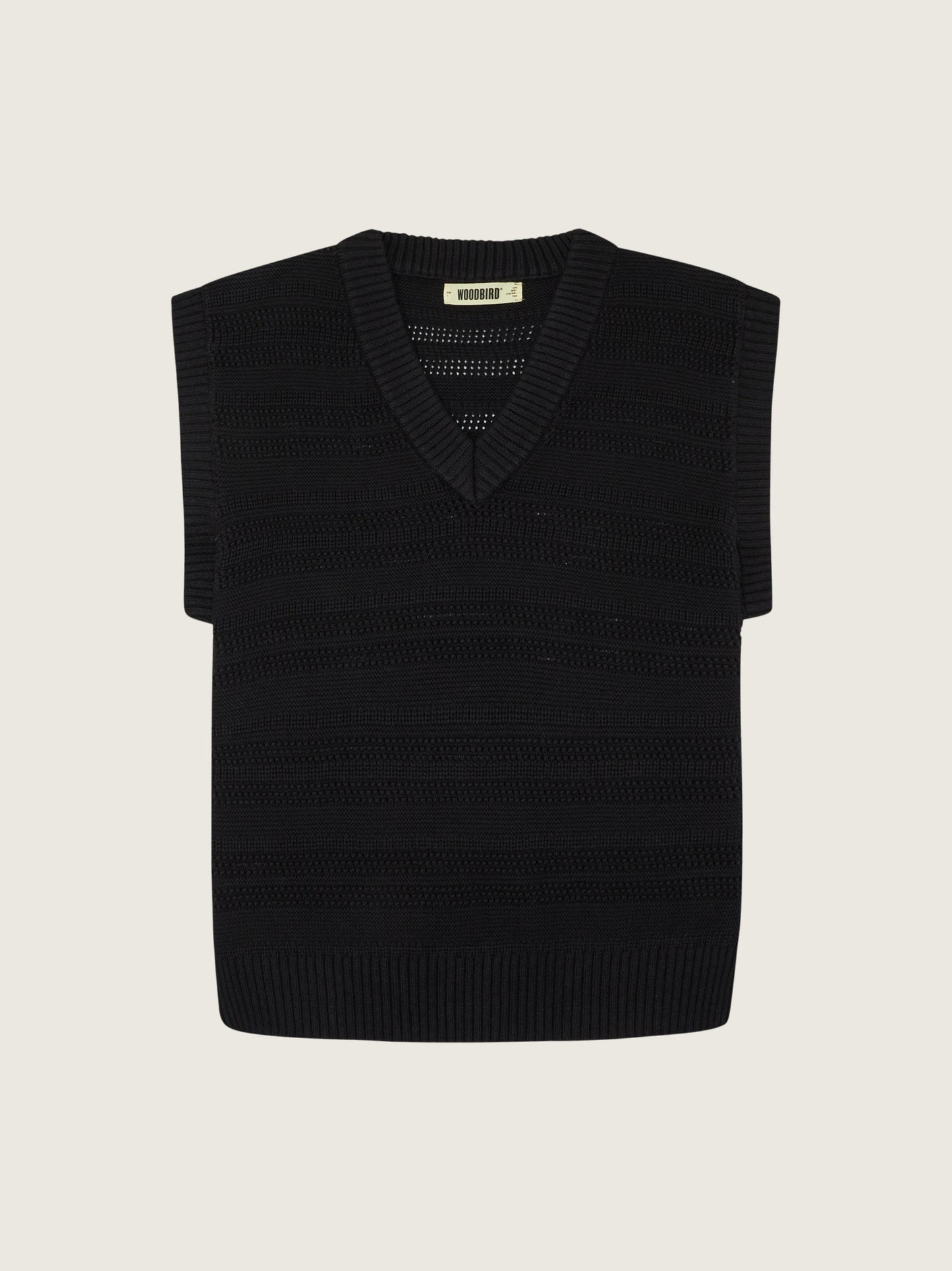 Woodbird WBFeng Structure Vest Knits Black