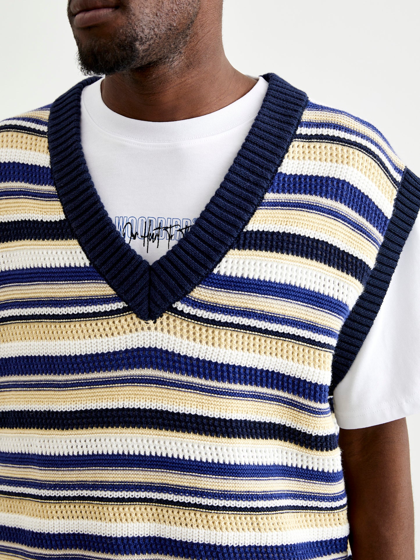 Woodbird WBFeng Structure Vest Knits Navy