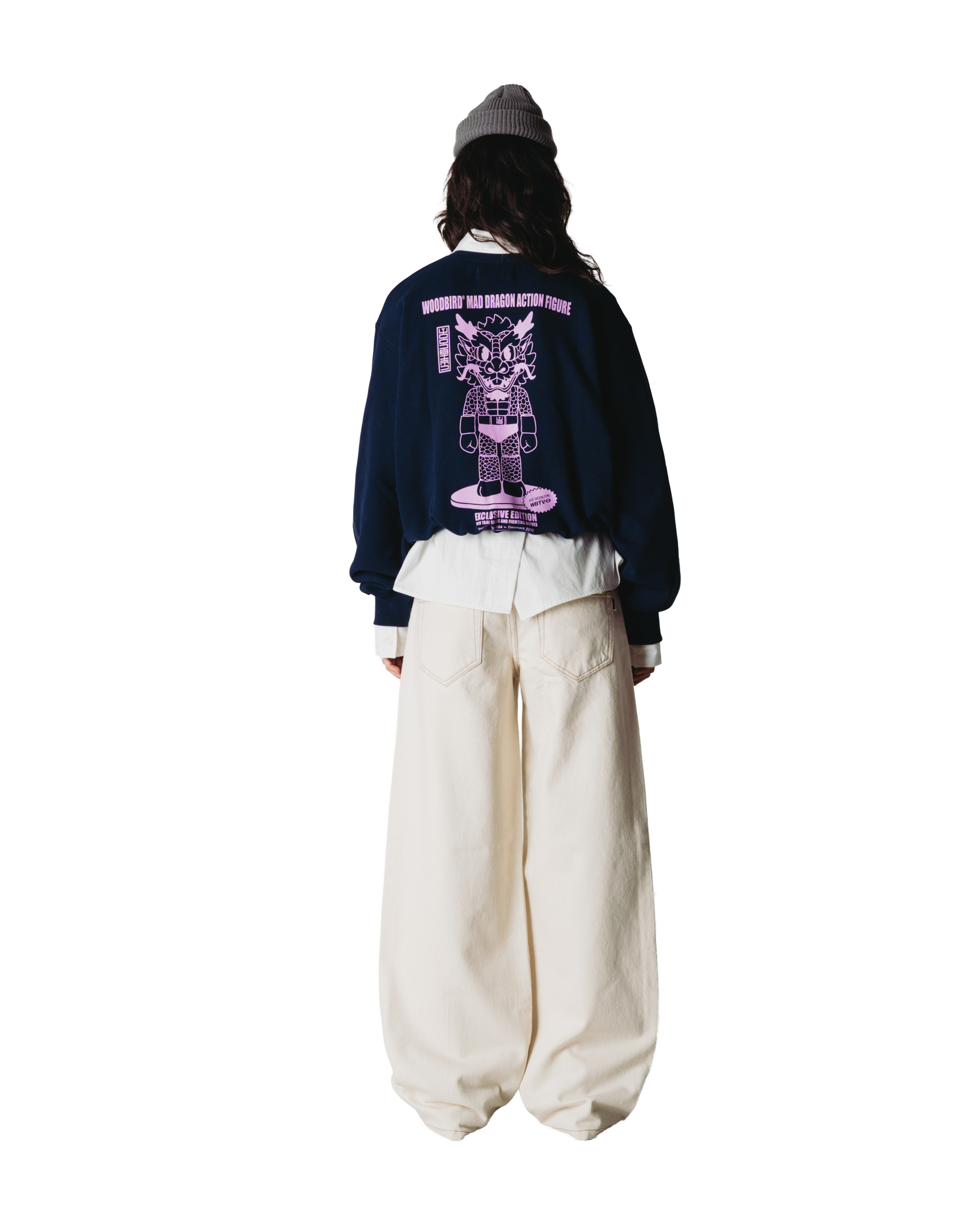 Woodbird Female WBFranka Action Crew Sweats Dark Navy