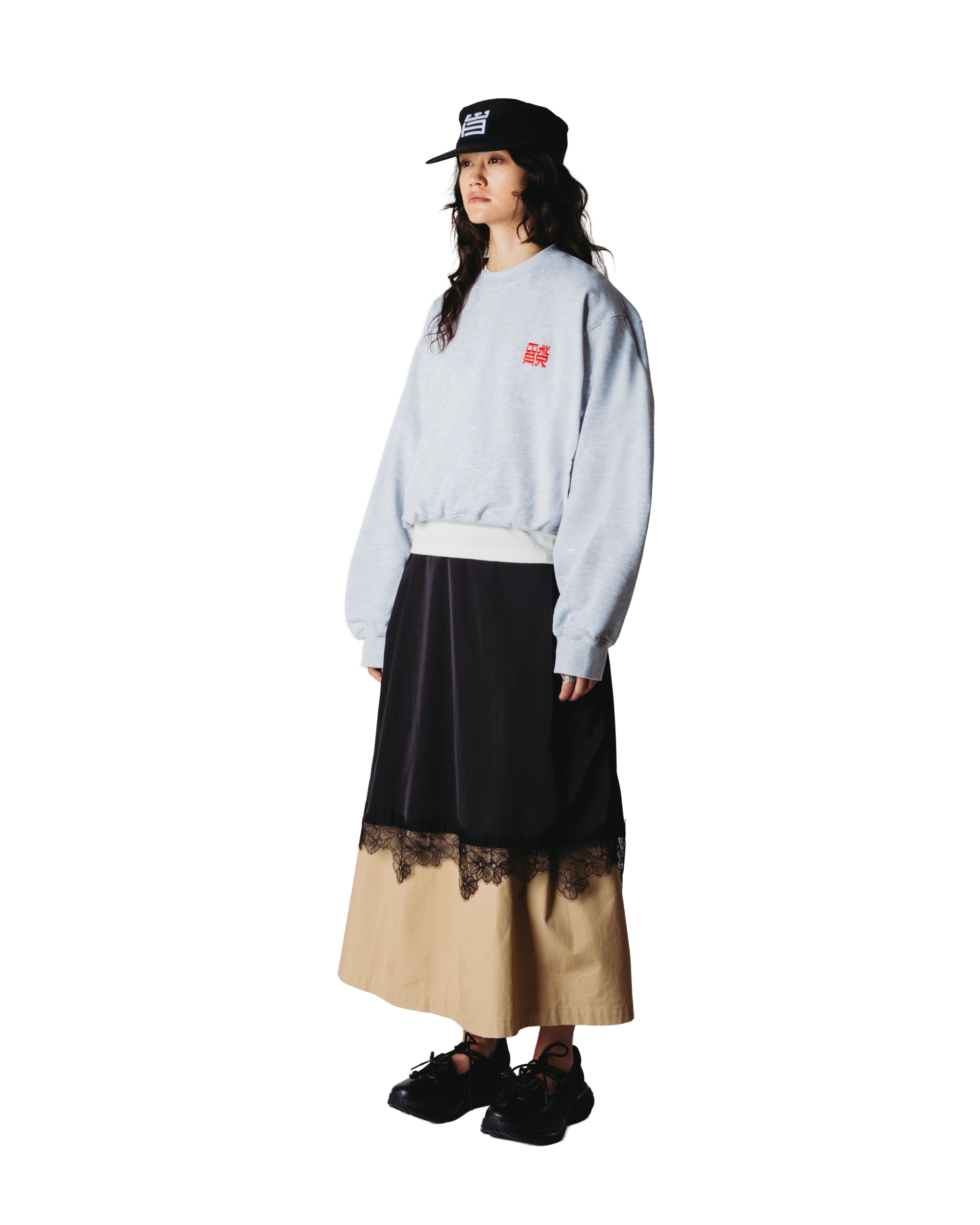 Woodbird Female WBFranka HK Crew Sweats Grey Melange
