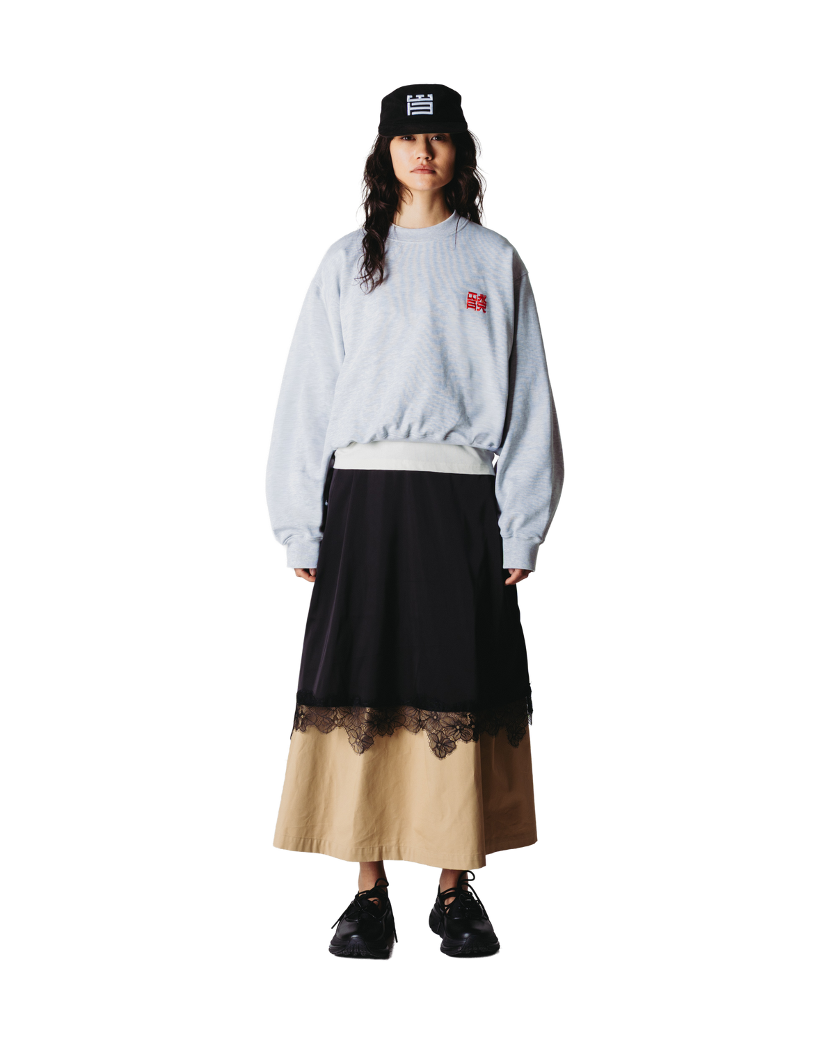 Woodbird Female WBFranka HK Crew Sweats Grey Melange