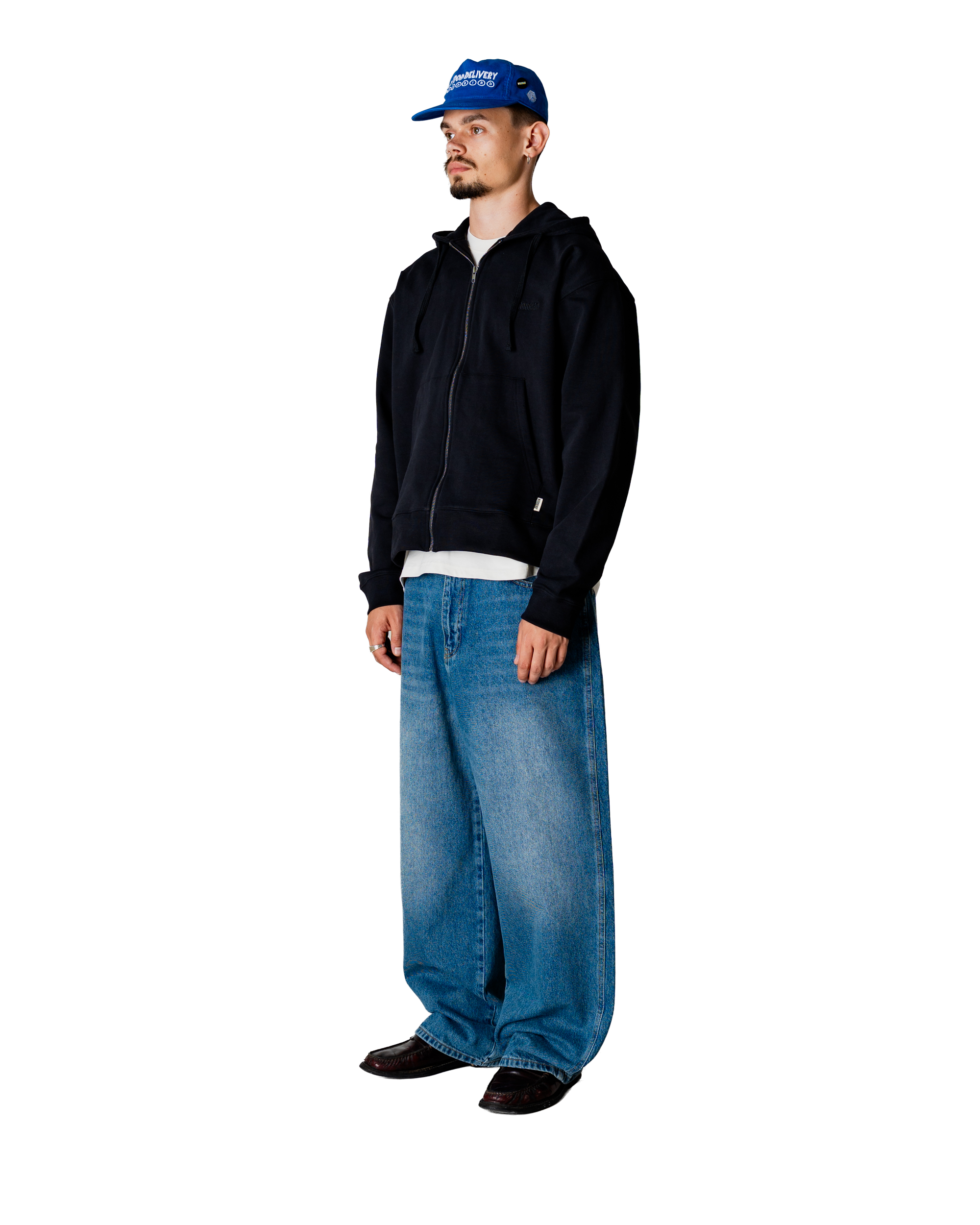 Woodbird WBFuji Base Zip Hoodie Sweats Black