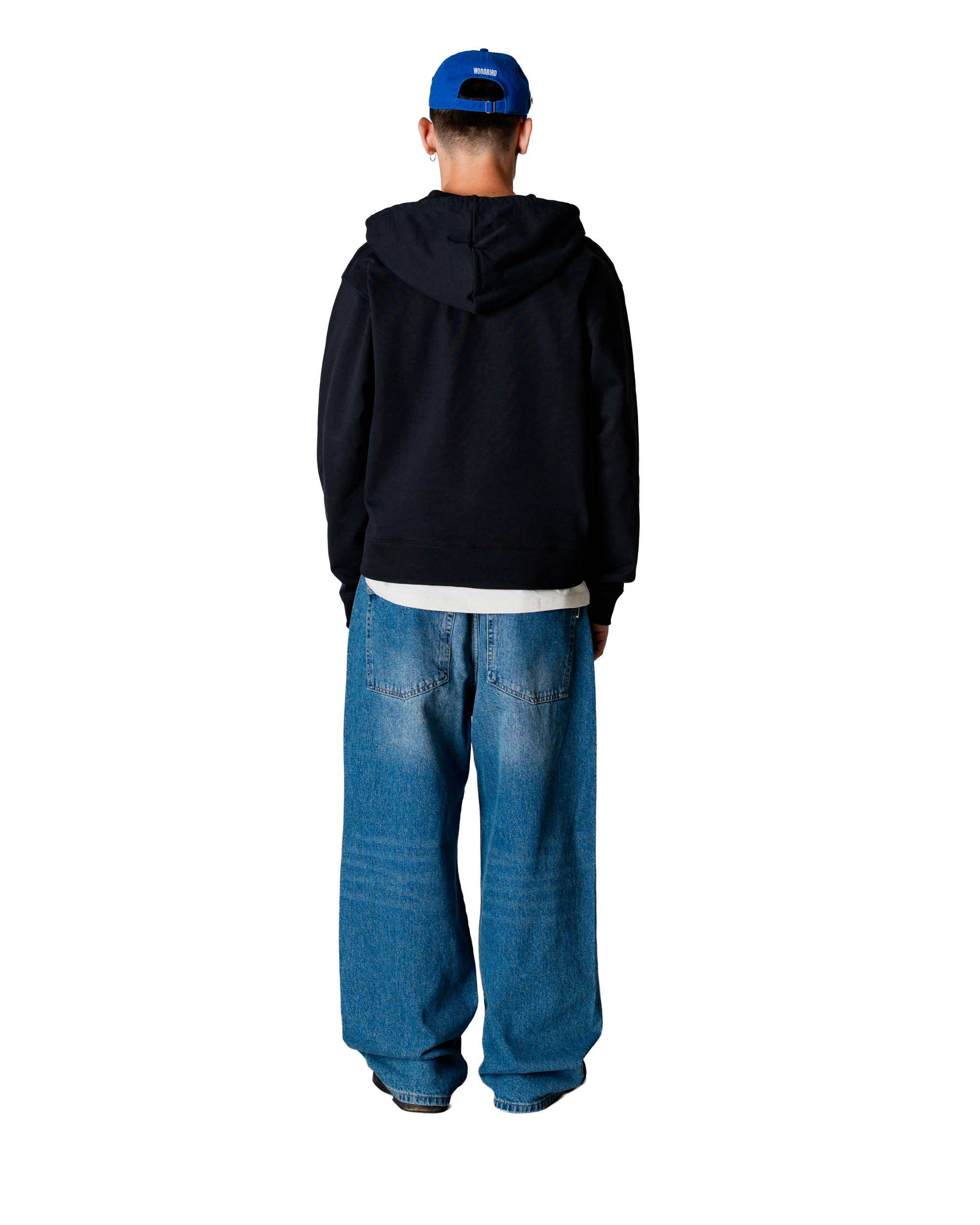 Woodbird WBFuji Base Zip Hoodie Sweats Black