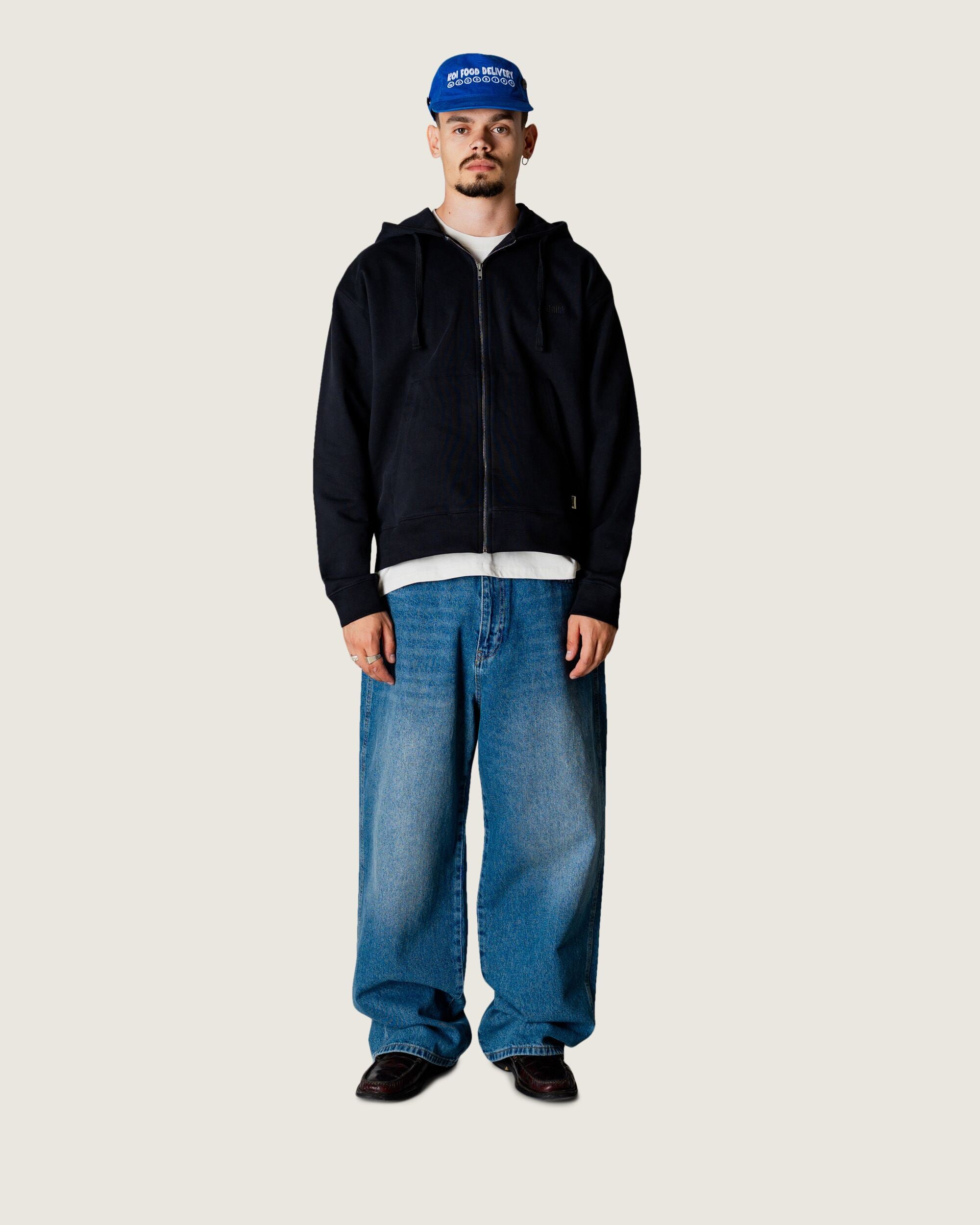 Woodbird WBFuji Base Zip Hoodie Sweats Black