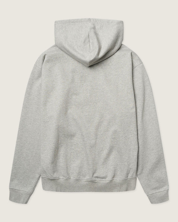 Woodbird WBFuji Base Zip Hoodie Sweats Light Grey Melange