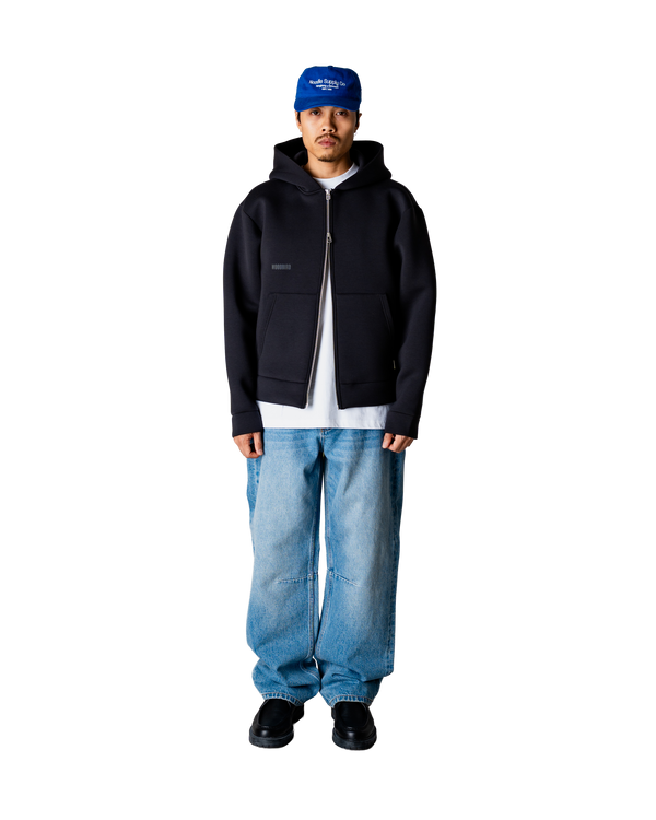 Woodbird WBFuji Scuba Zip Hoodie Sweats Black