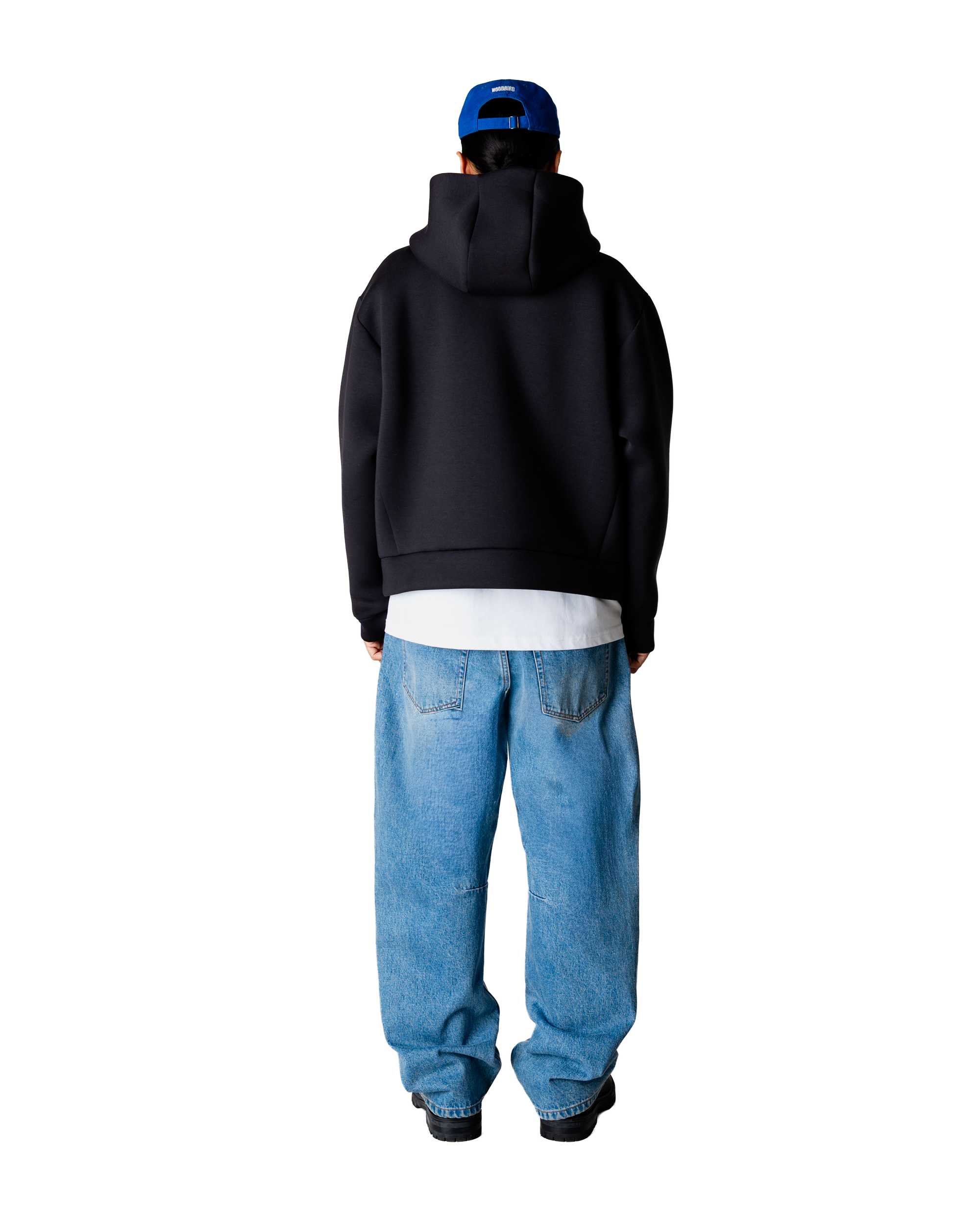 Woodbird WBFuji Scuba Zip Hoodie Sweats Black