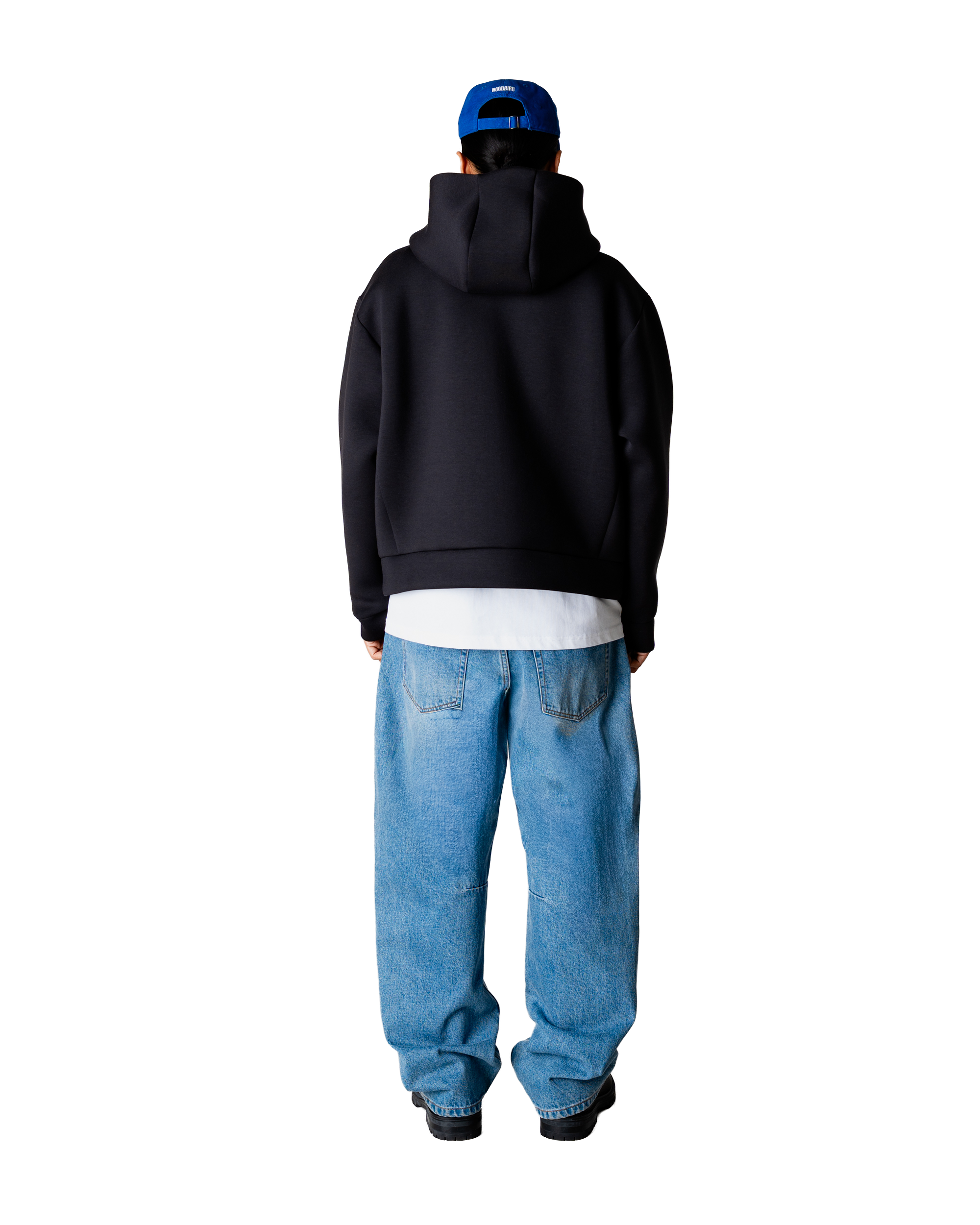 Woodbird WBFuji Scuba Zip Hoodie Sweats Black