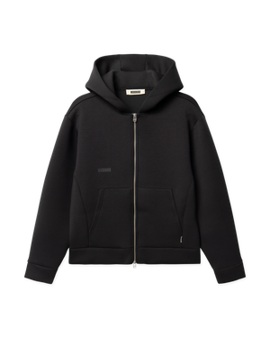 Woodbird WBFuji Scuba Zip Hoodie Sweats Black