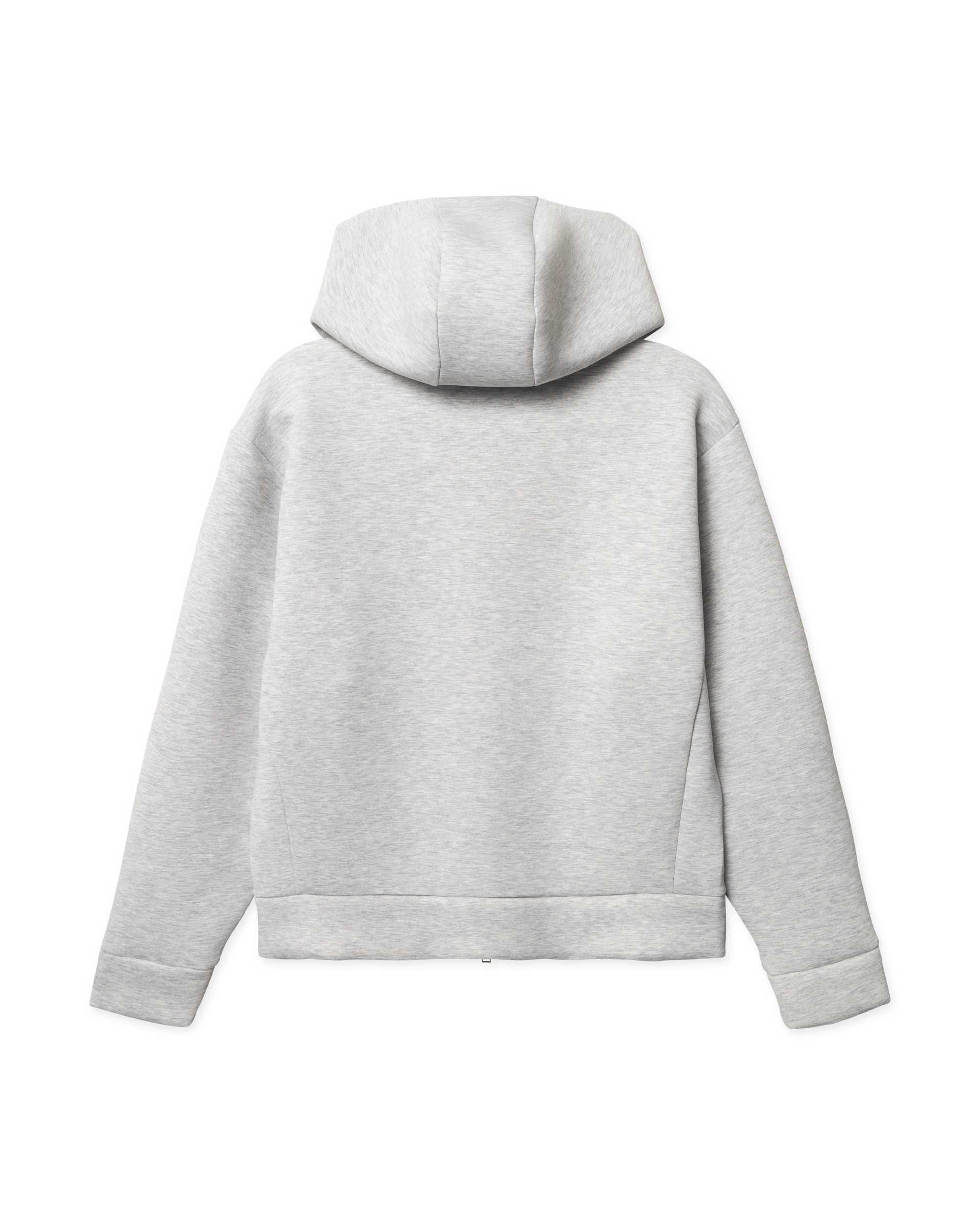 Woodbird WBFuji Scuba Zip Hoodie Sweats Light Grey Melange