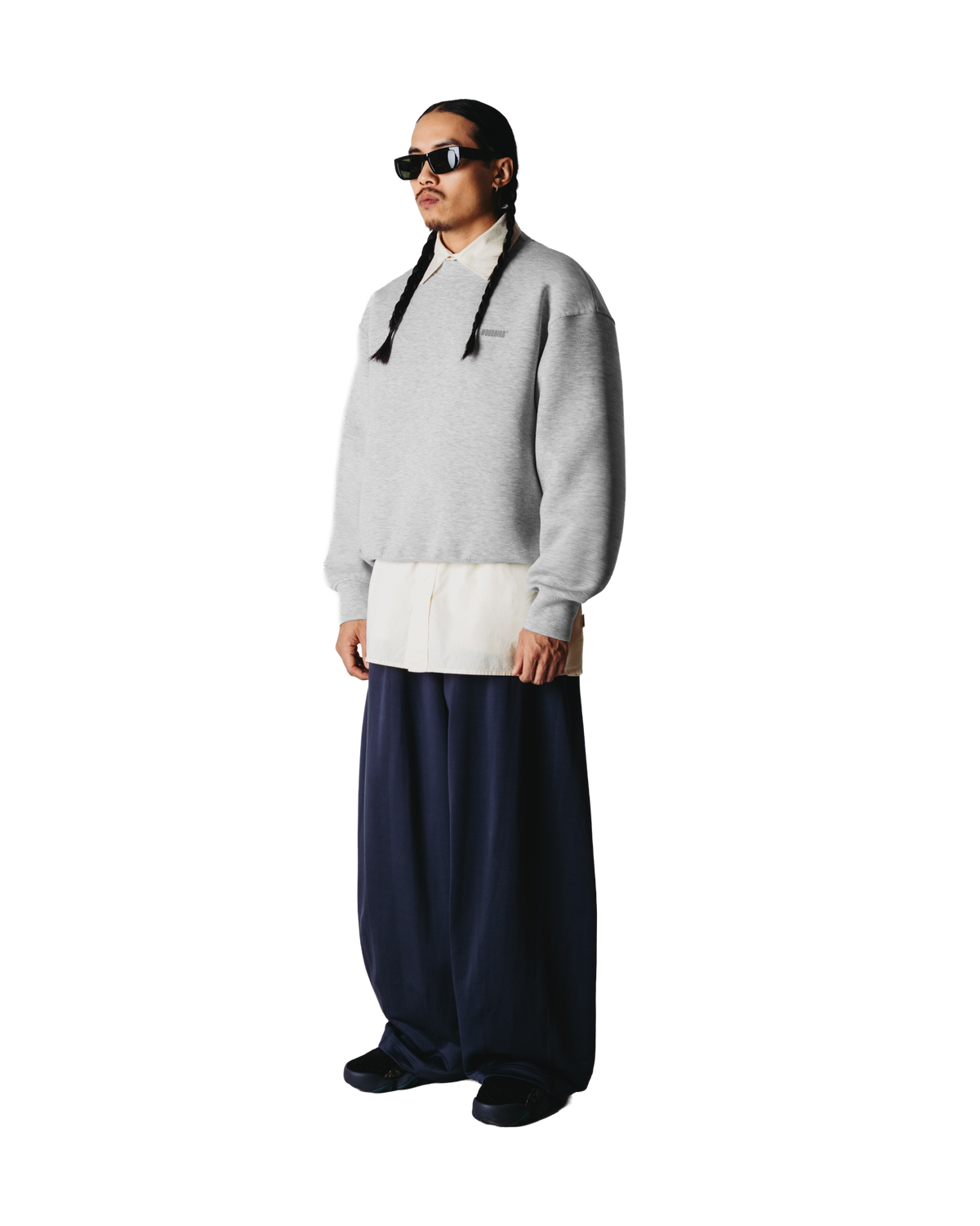 Woodbird WBFuko Scuba Crew Sweats Grey Melange