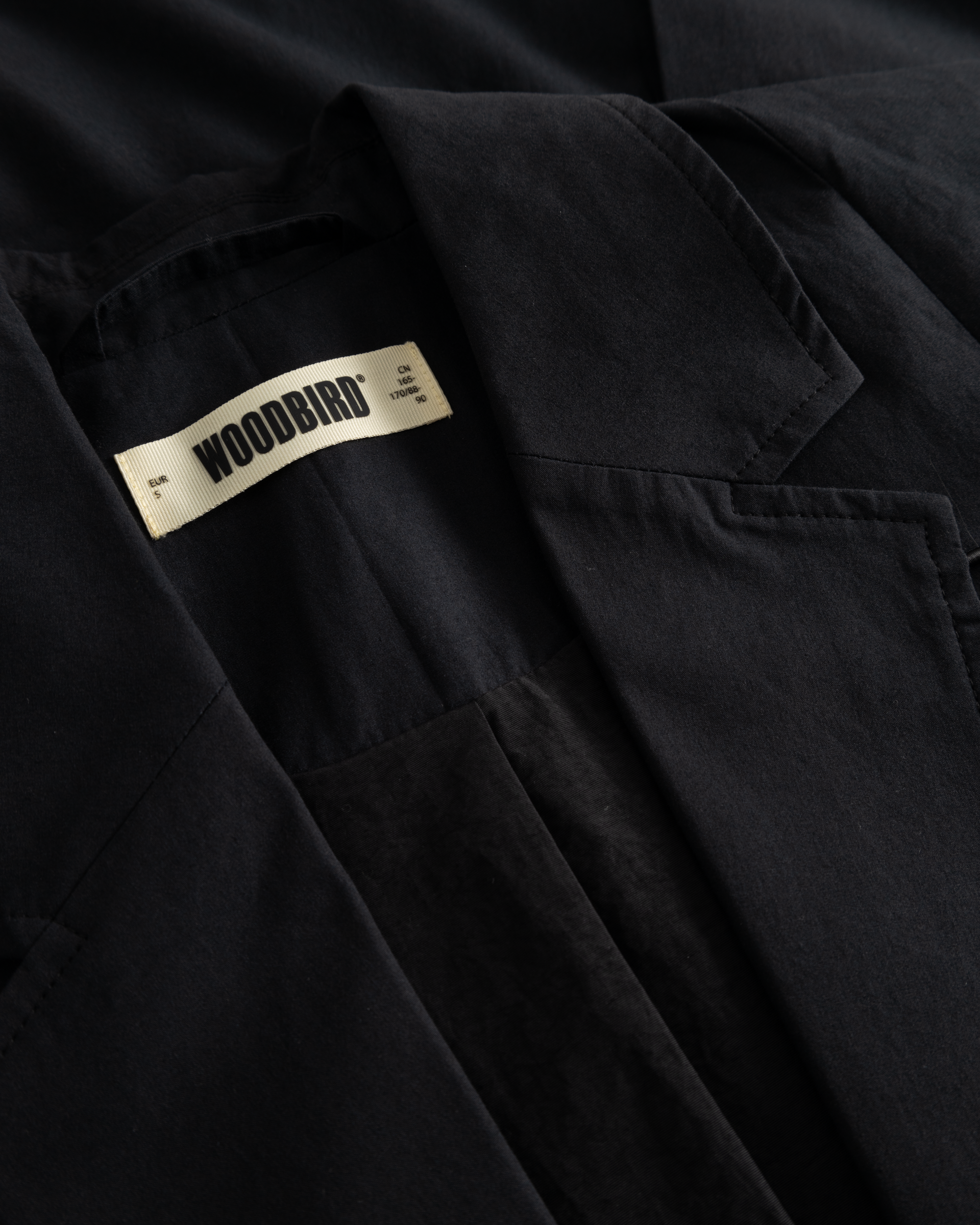 Woodbird WBGing Paper Blazer Jacket Jackets Black