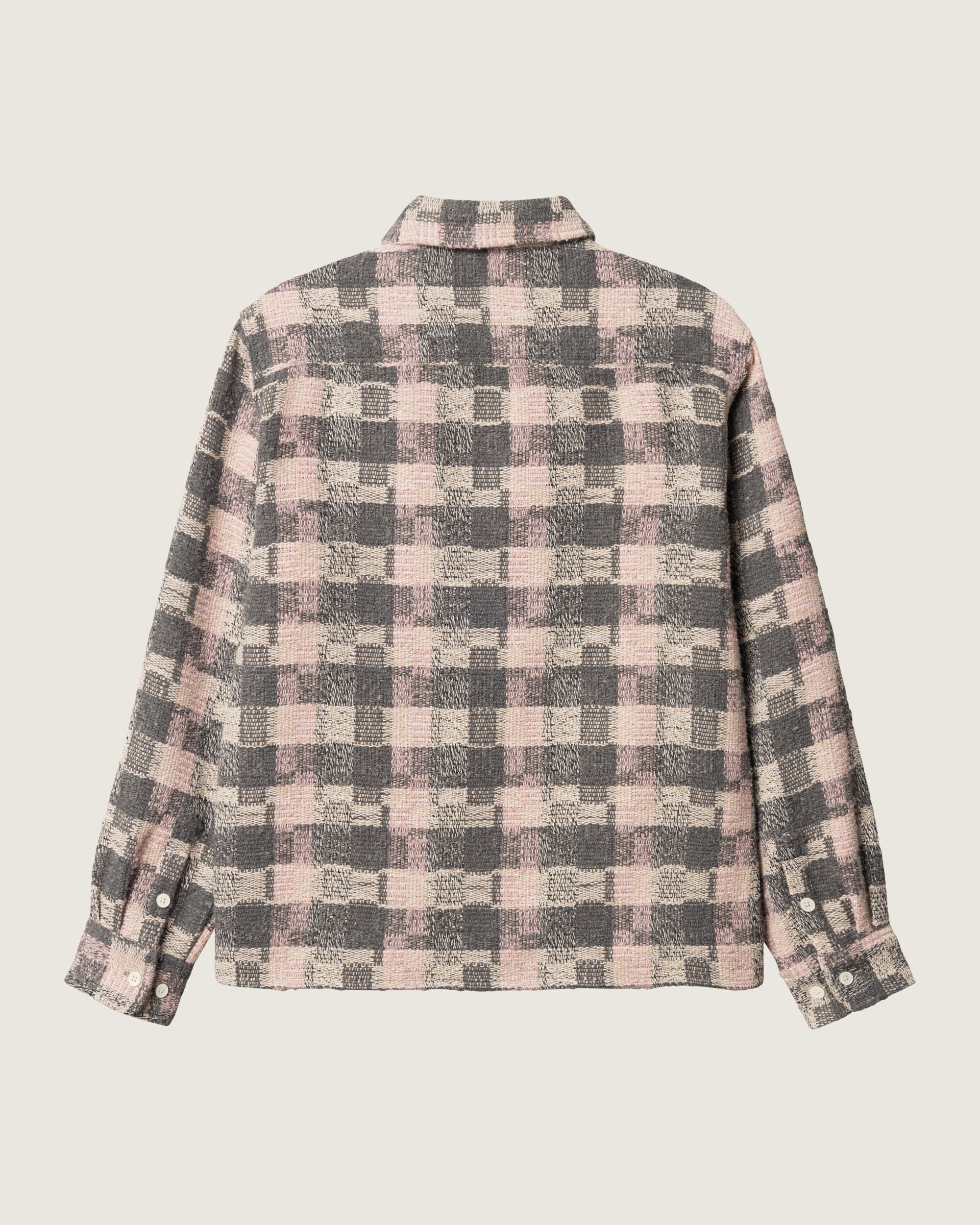 Woodbird WBGlixto Structure Shirt Shirts Grey-Brown