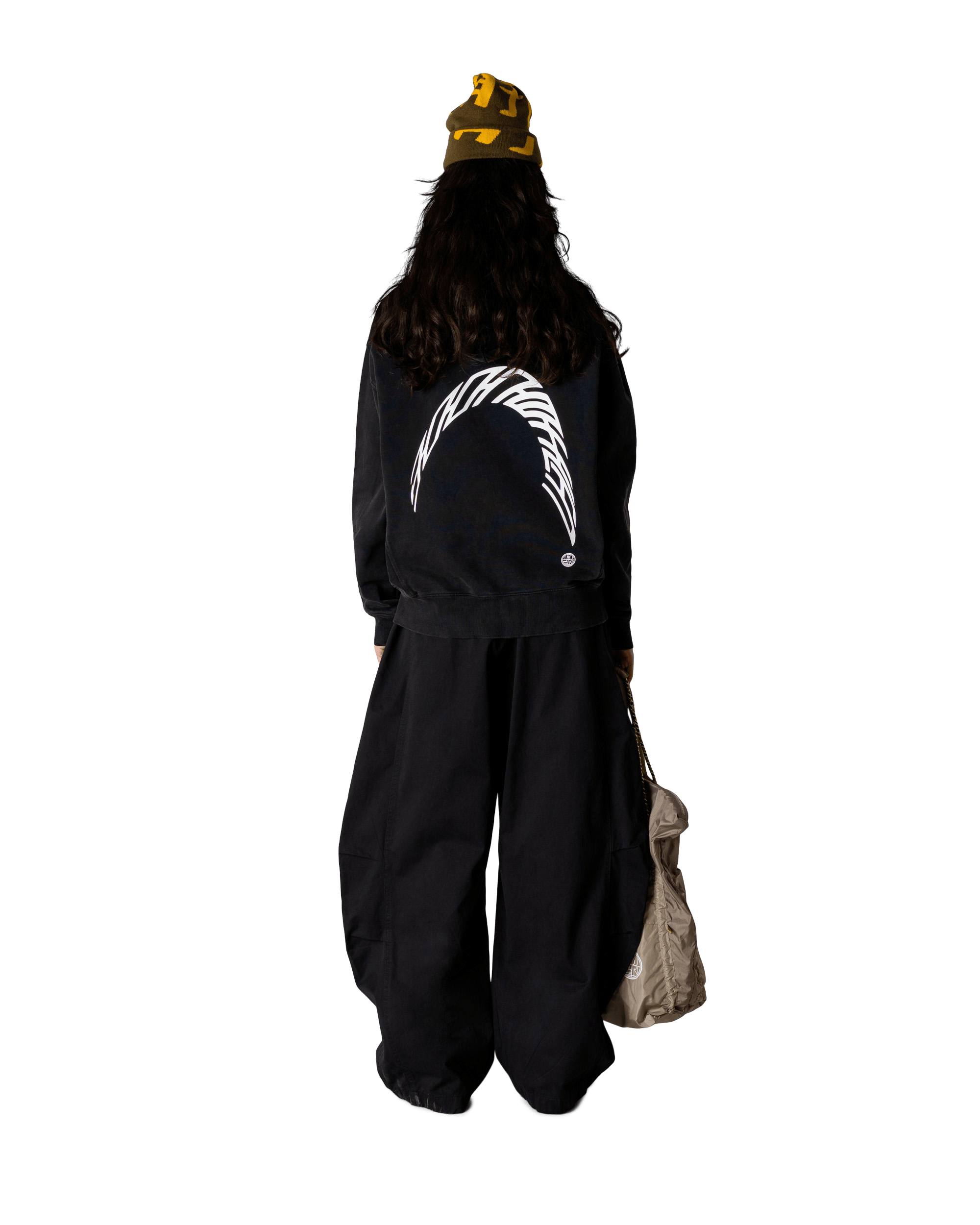 Woodbird Female WBHarper Acid Zip Hoodie Sweats Washed Black