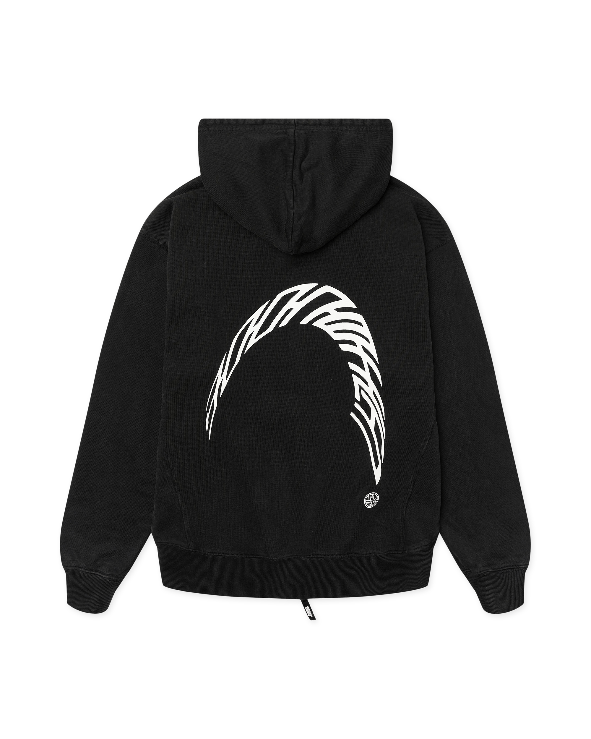 Woodbird Female WBHarper Acid Zip Hoodie Sweats Washed Black
