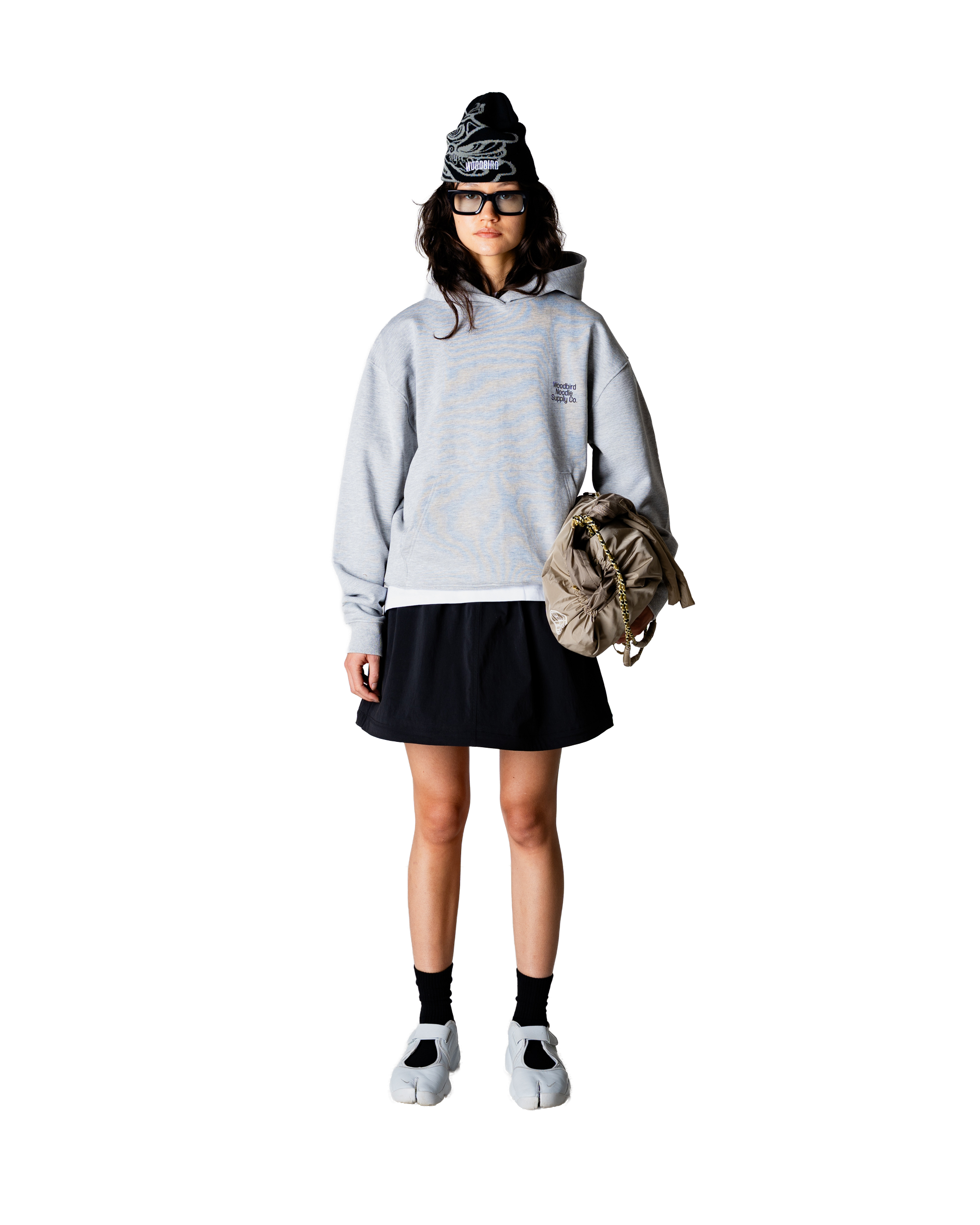 Woodbird Female WBHarper Supply Hoodie Sweats Light Grey Melange