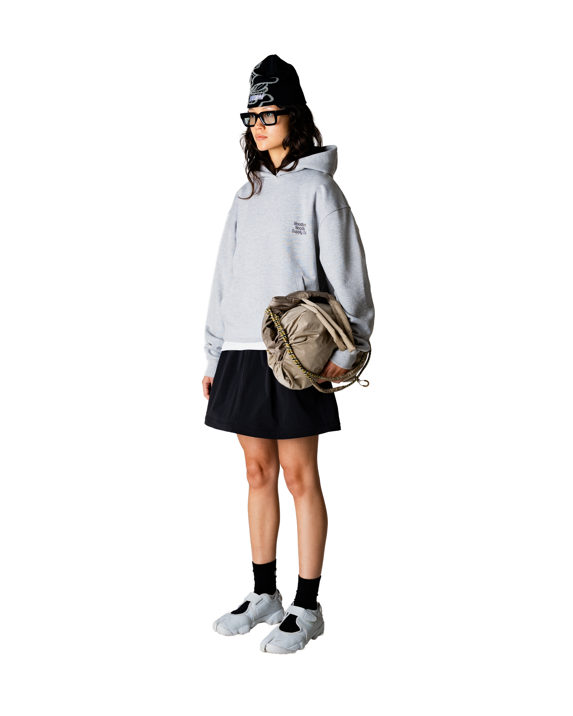 Woodbird Female WBHarper Supply Hoodie Sweats Light Grey Melange