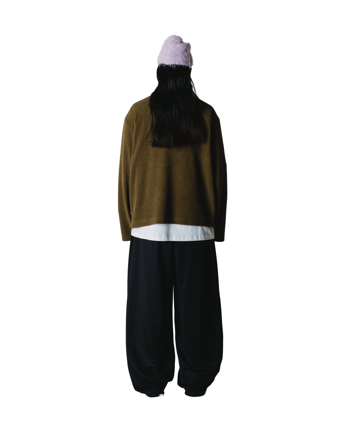 Woodbird WBHiro LS Jiu Zip Polo T-Shirts Dark Olive