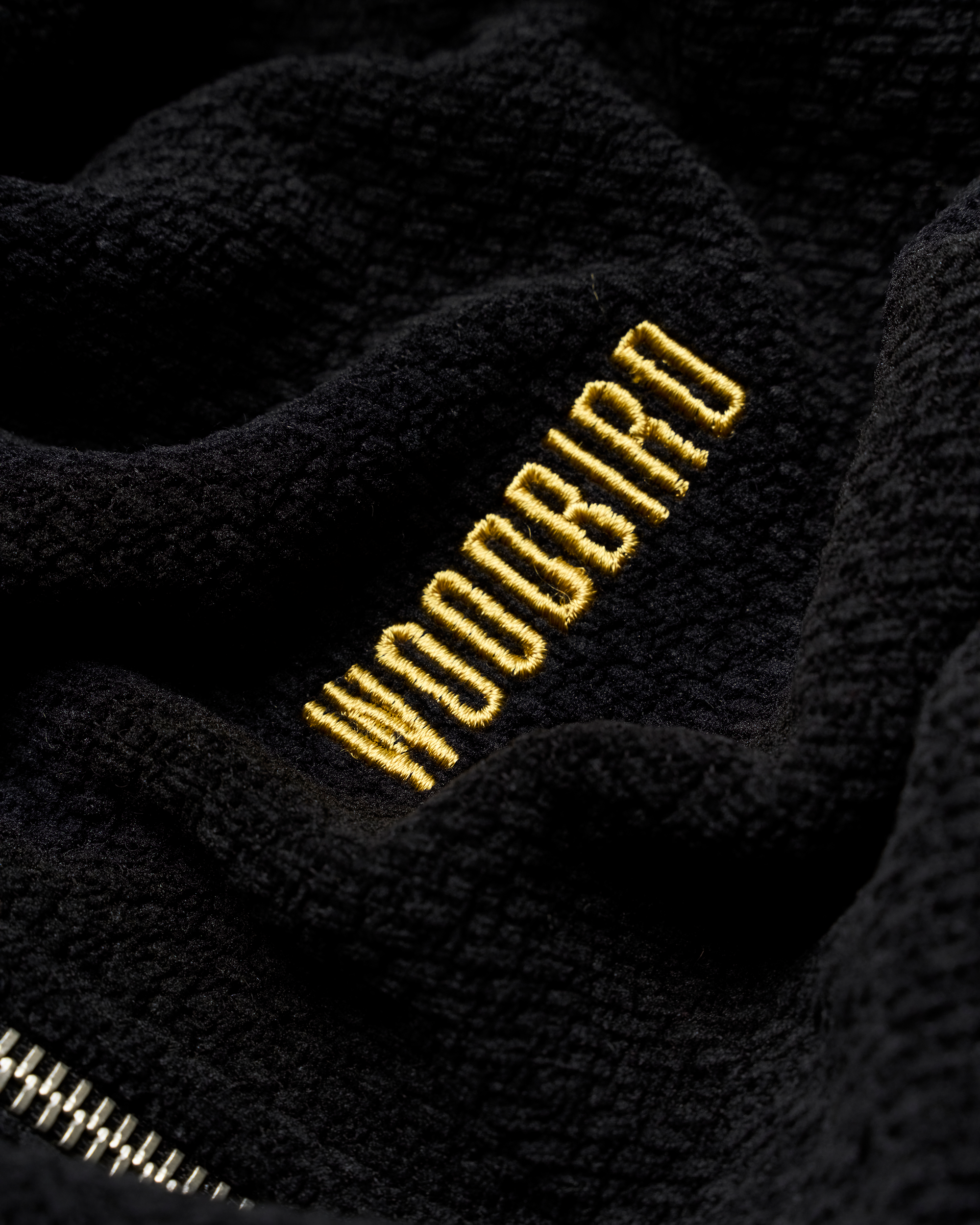 Woodbird WBHiro SS Jiu Zip Polo T-Shirts Black