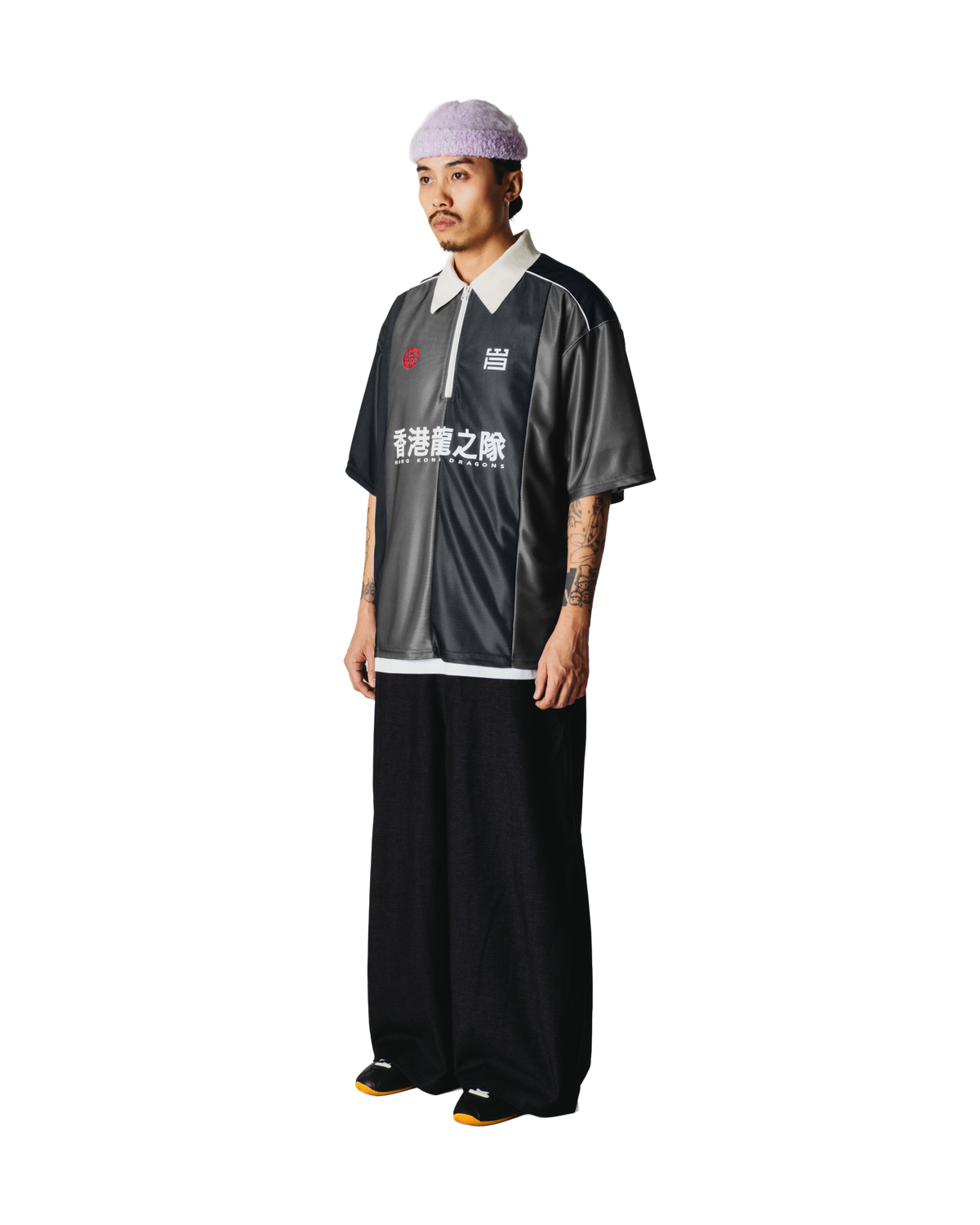 Woodbird WBHiro Sport Zip Polo T-Shirts Slate Blue