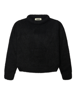 Woodbird Female WBHua Fluffy Crew Knits Black