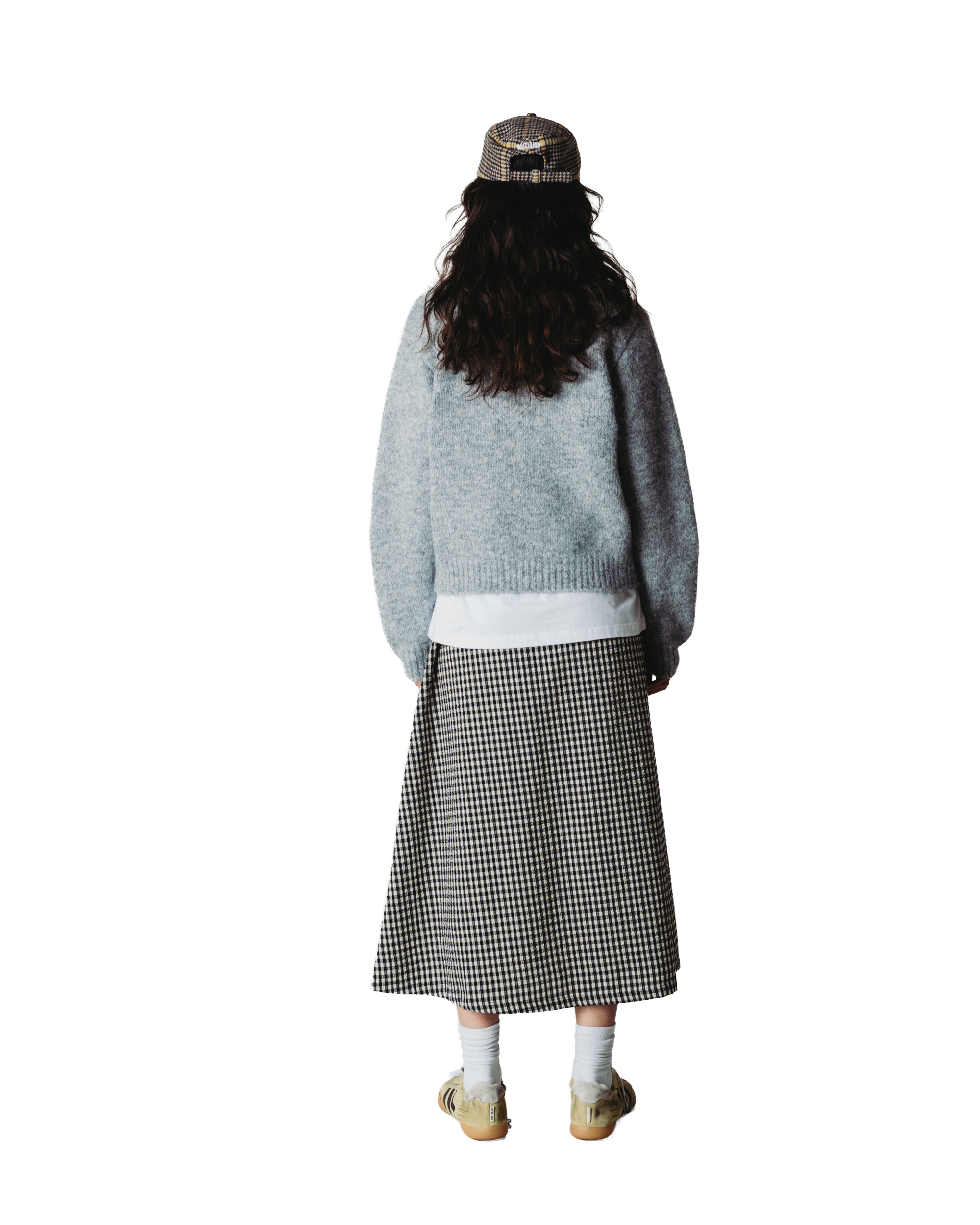 Woodbird Female WBHua Fluffy Crew Knits Grey Melange
