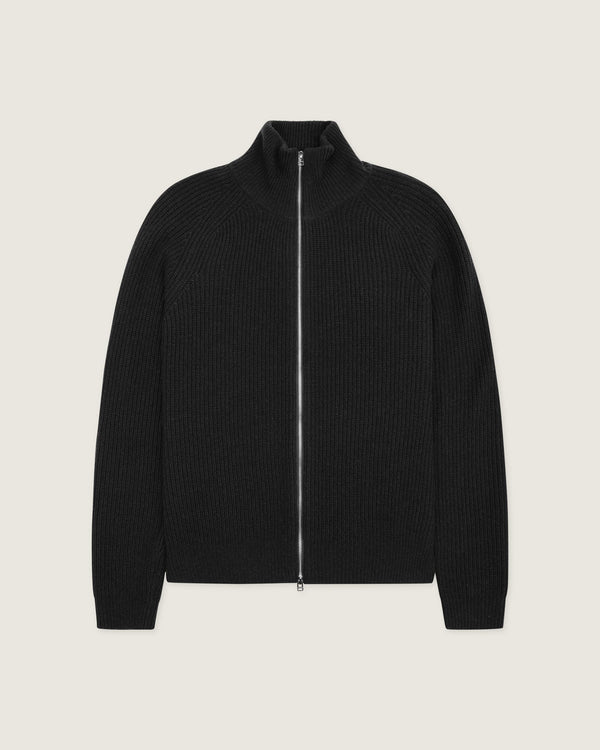 Woodbird WBJass Wool Zip Knits Black