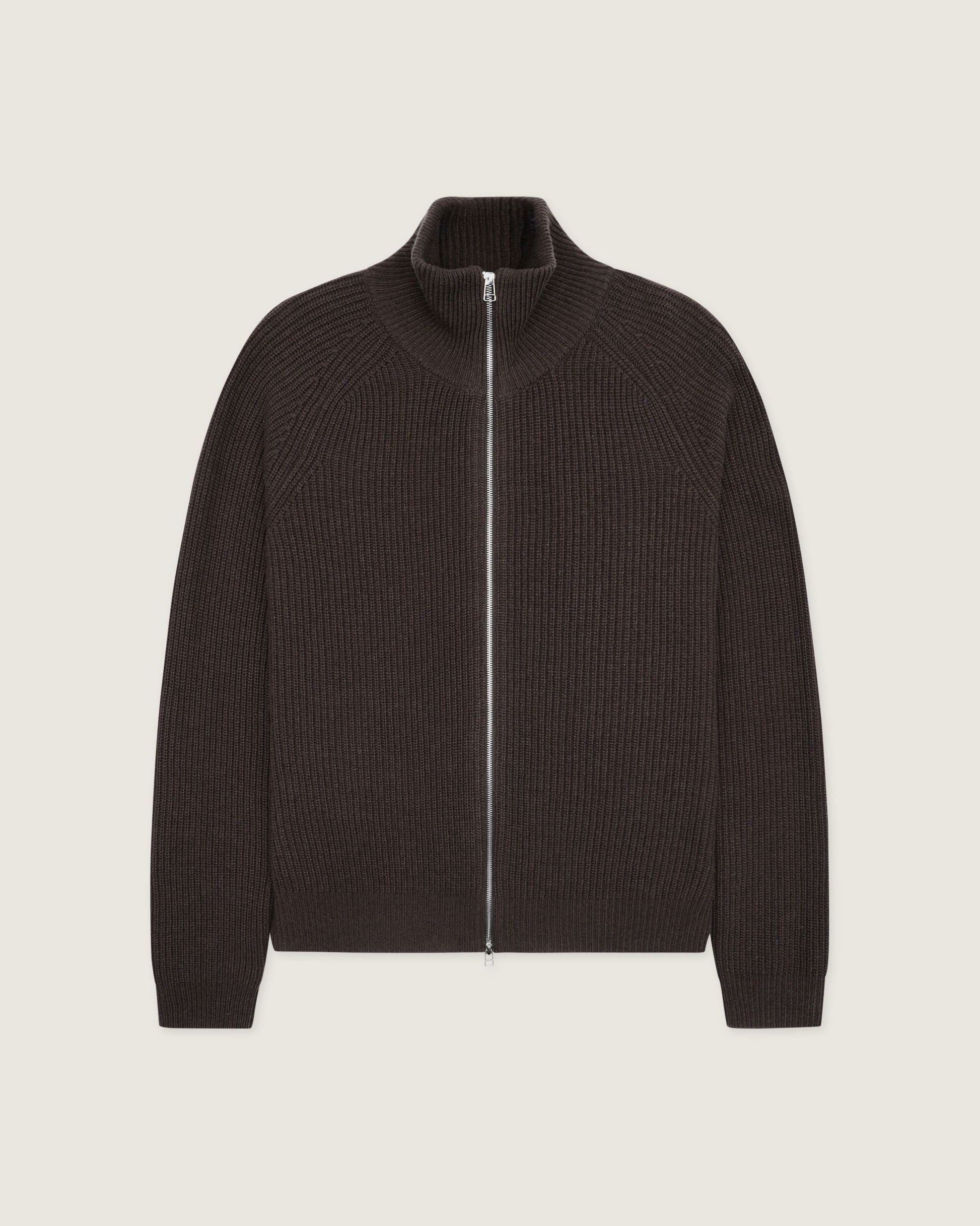 Woodbird WBJass Wool Zip Knits Brown