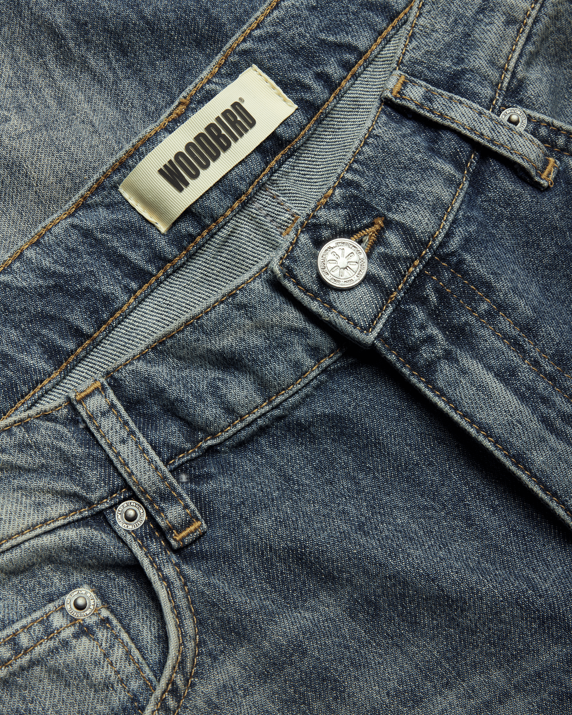 Woodbird WBJay Freeze Jeans Jeans Washed Mid Blue