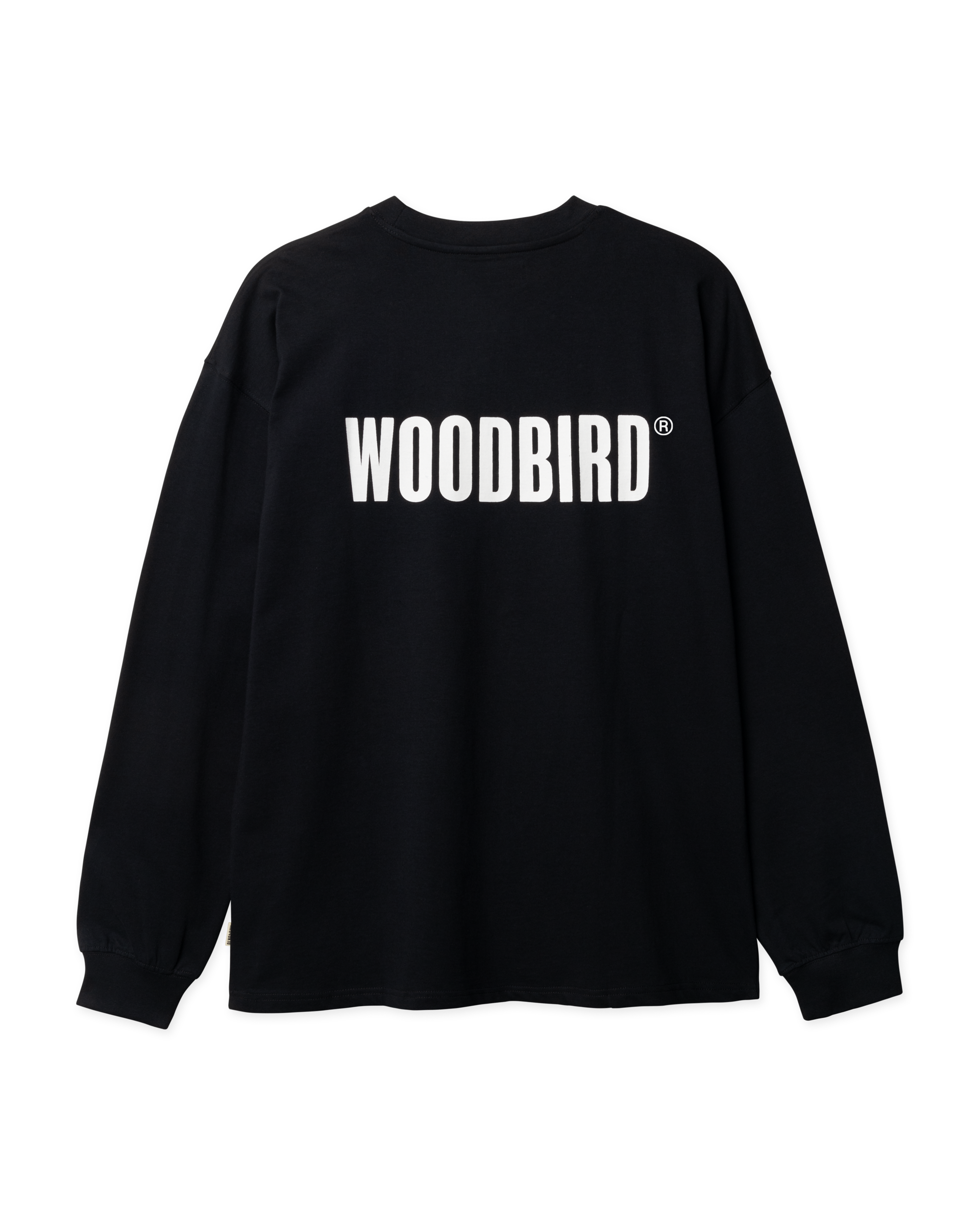 Woodbird WBJoes L/S Logo Tee T-Shirts Black