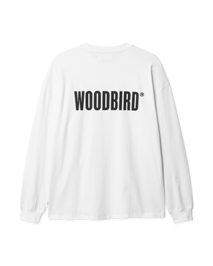 Woodbird WBJoes L/S Logo Tee T-Shirts White