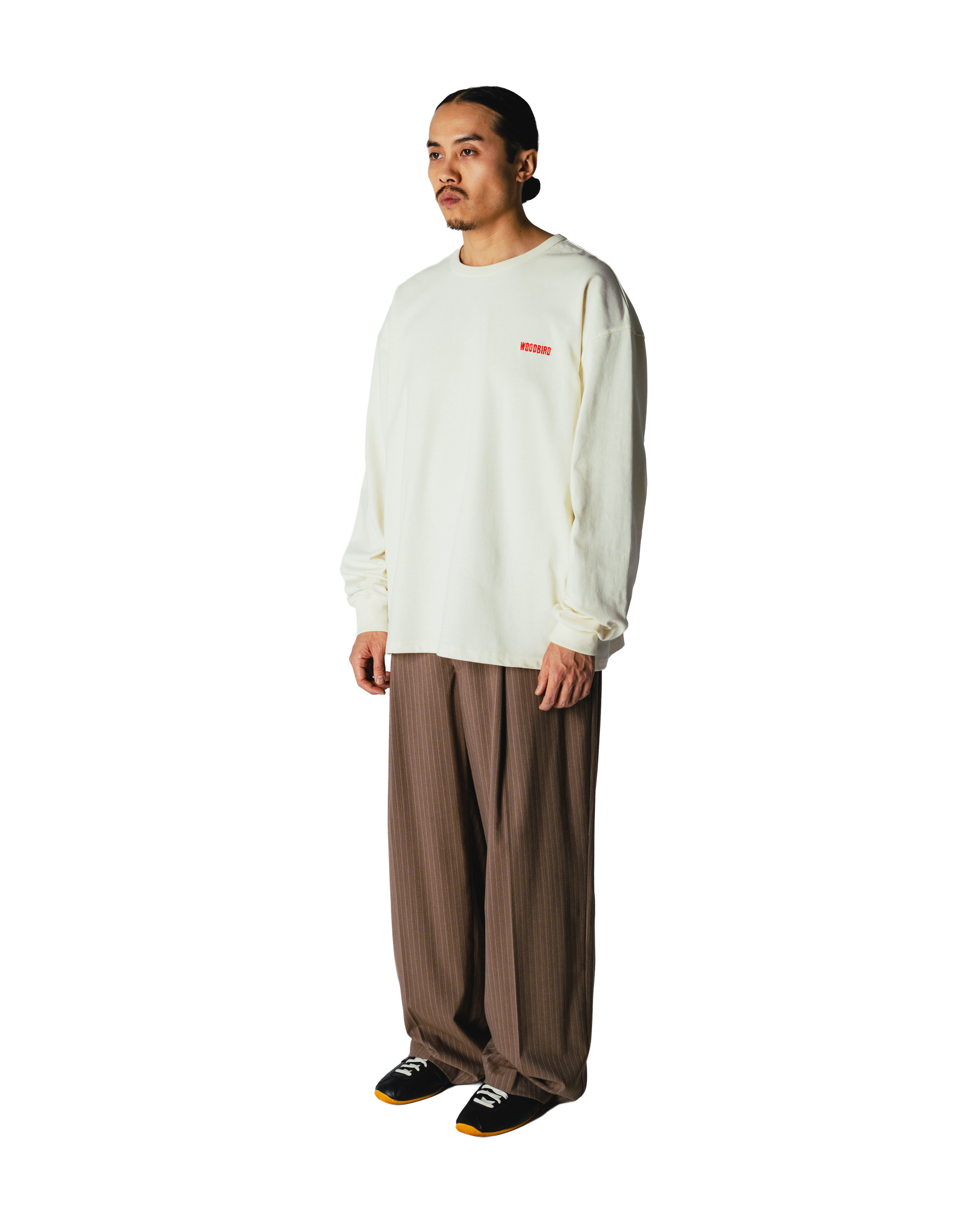 Woodbird WBJoes Mono LS Tee T-Shirts Off White