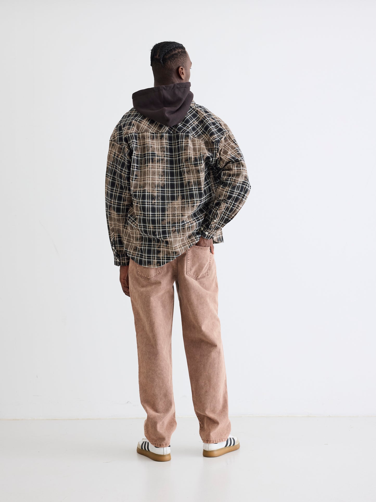 Woodbird WBJong Check Shirt Shirts Brown