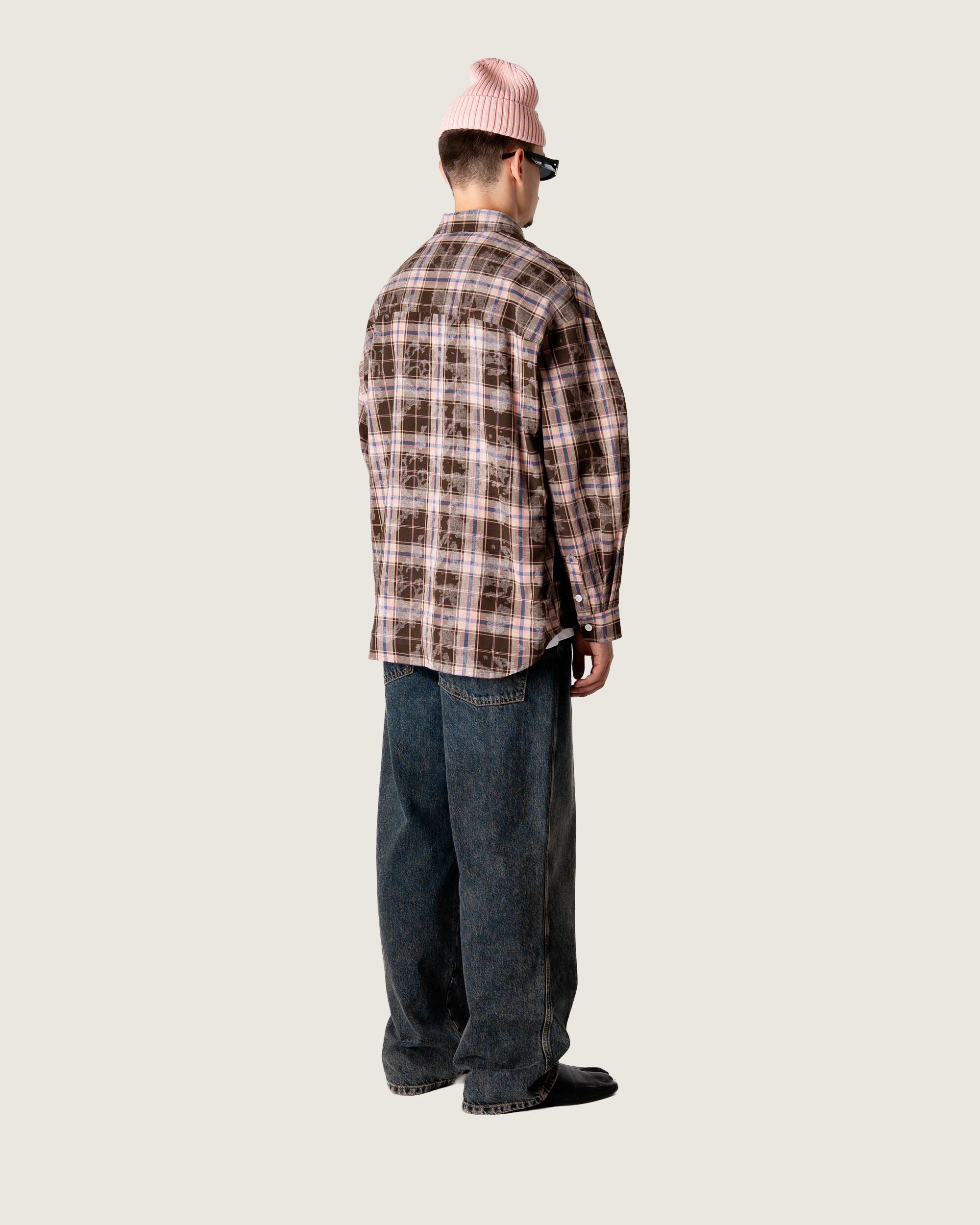 Woodbird WBJong Check Shirt Shirts Brown Check