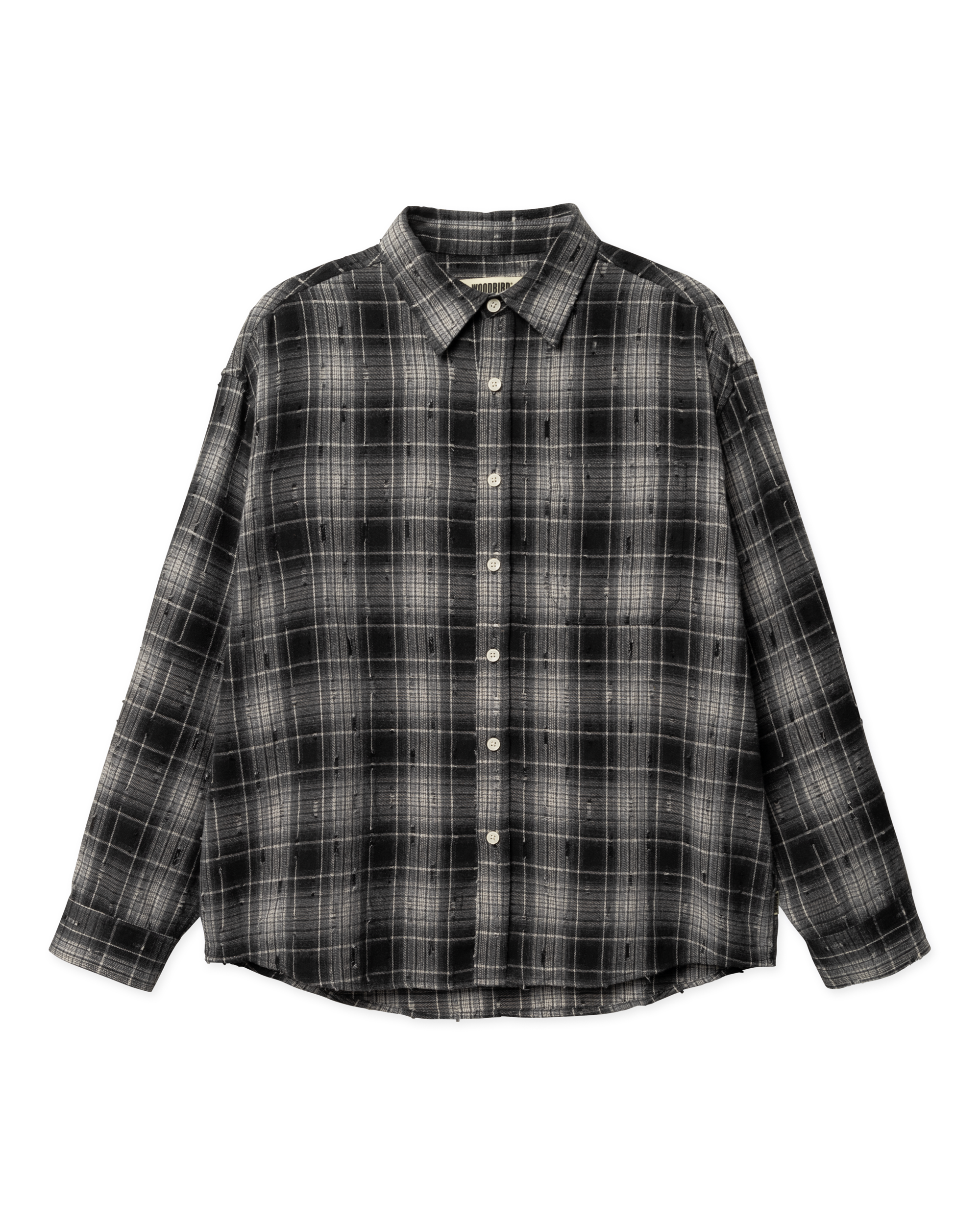Woodbird WBJong Check Supply Shirt Shirts Black Check