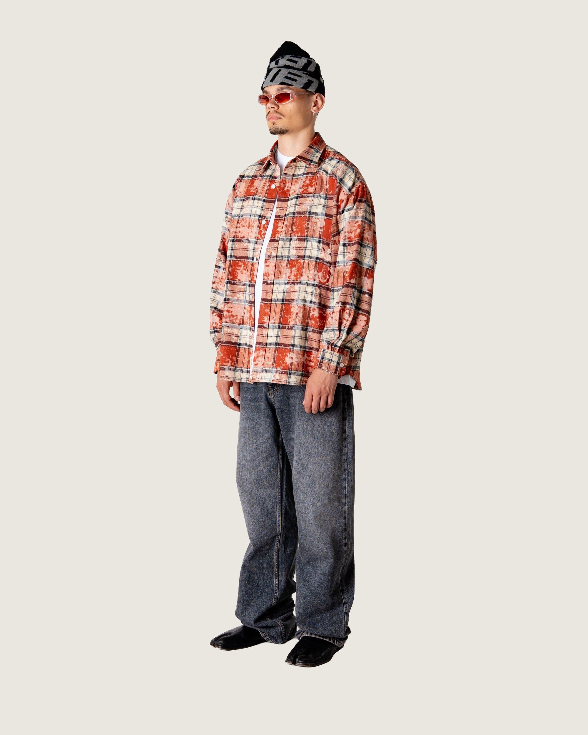 Woodbird WBJong Dull Shirt Shirts Dark Red