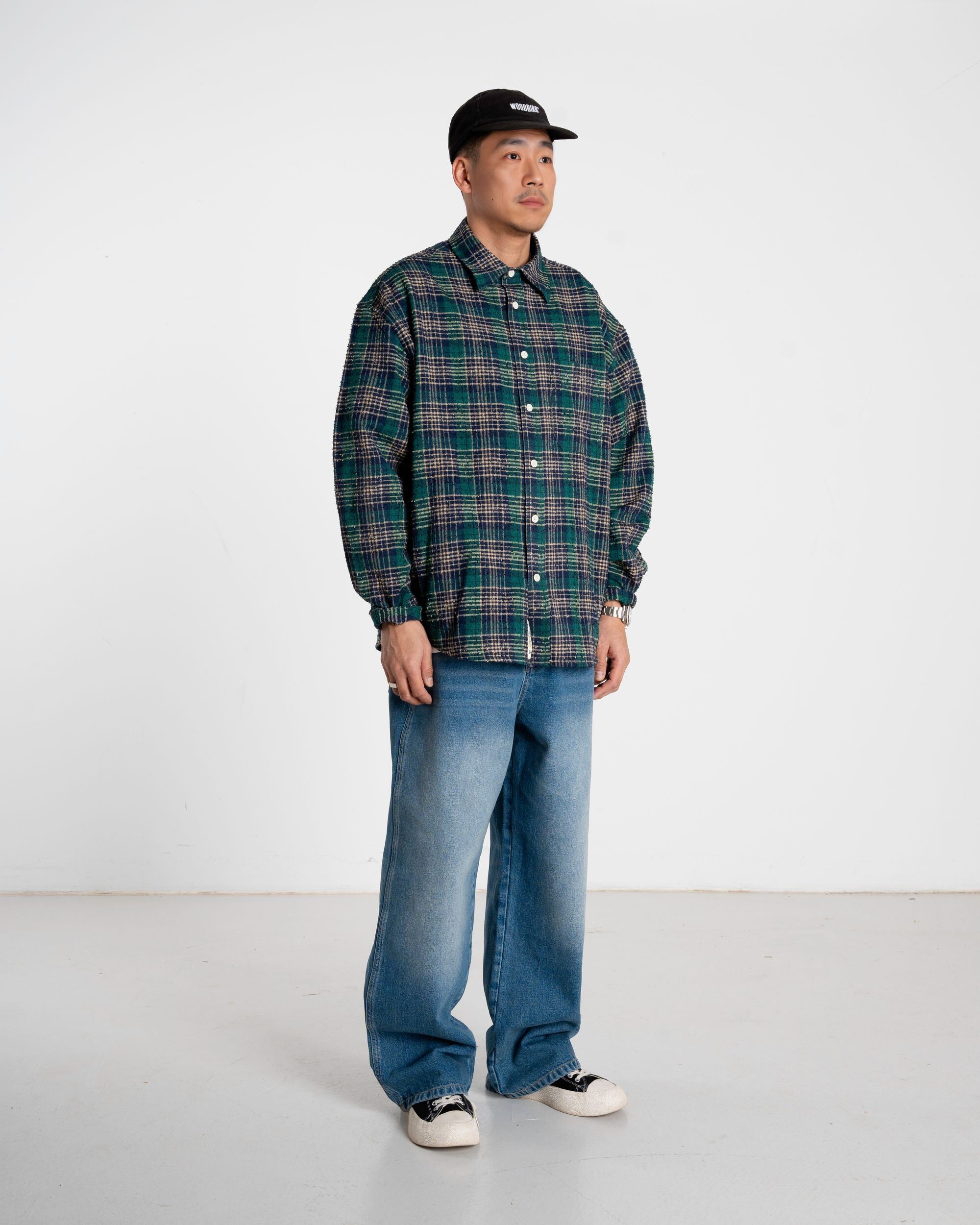 Woodbird WBJong Em Check Shirt Shirts Green Check