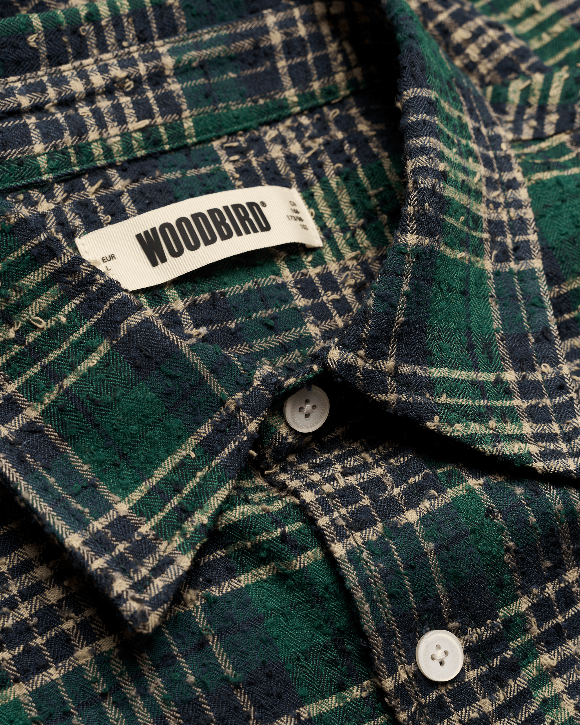Woodbird WBJong Em Check Shirt Shirts Green Check
