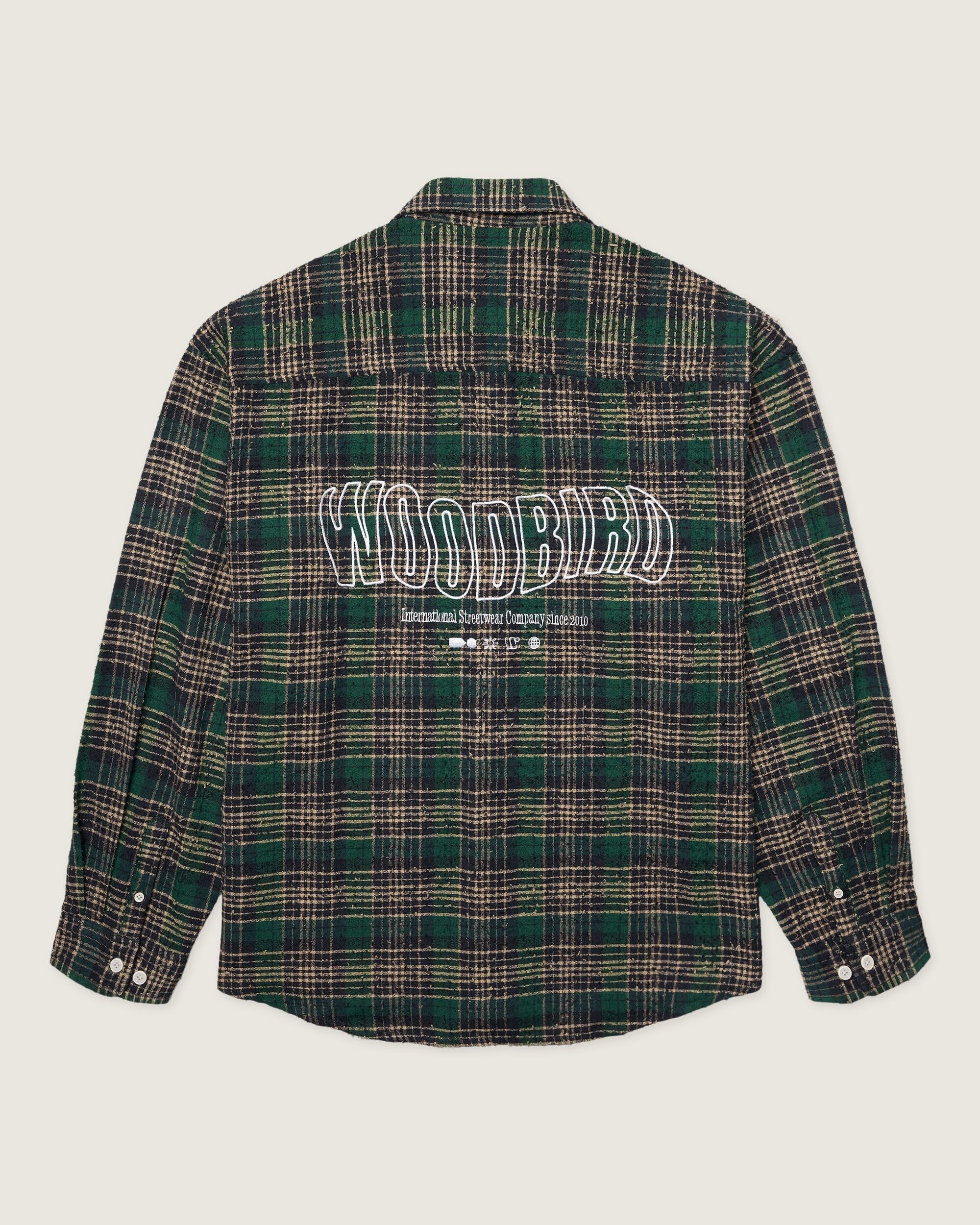 Woodbird WBJong Em Check Shirt Shirts Green Check