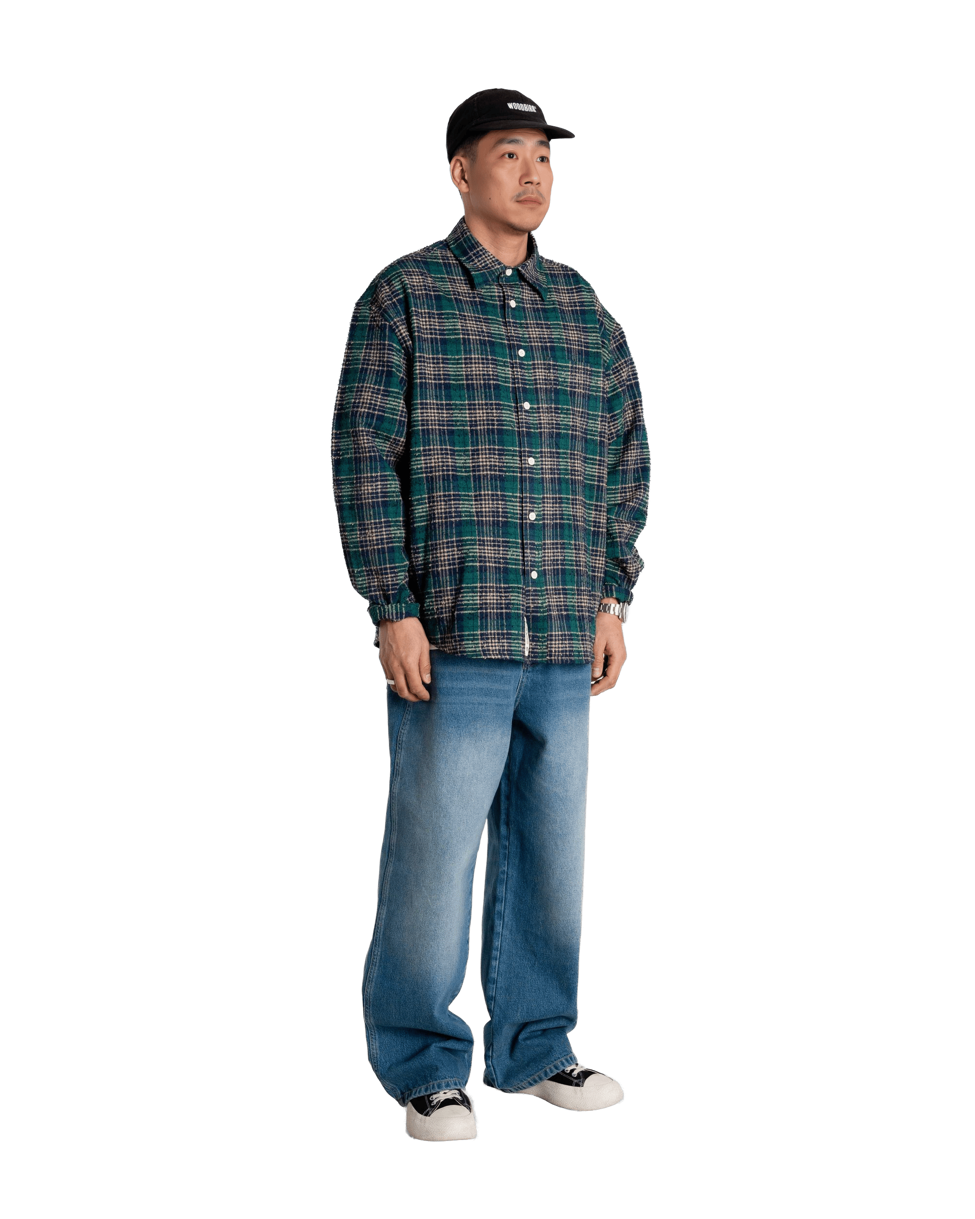 Woodbird WBJong Em Check Shirt Shirts Green Check